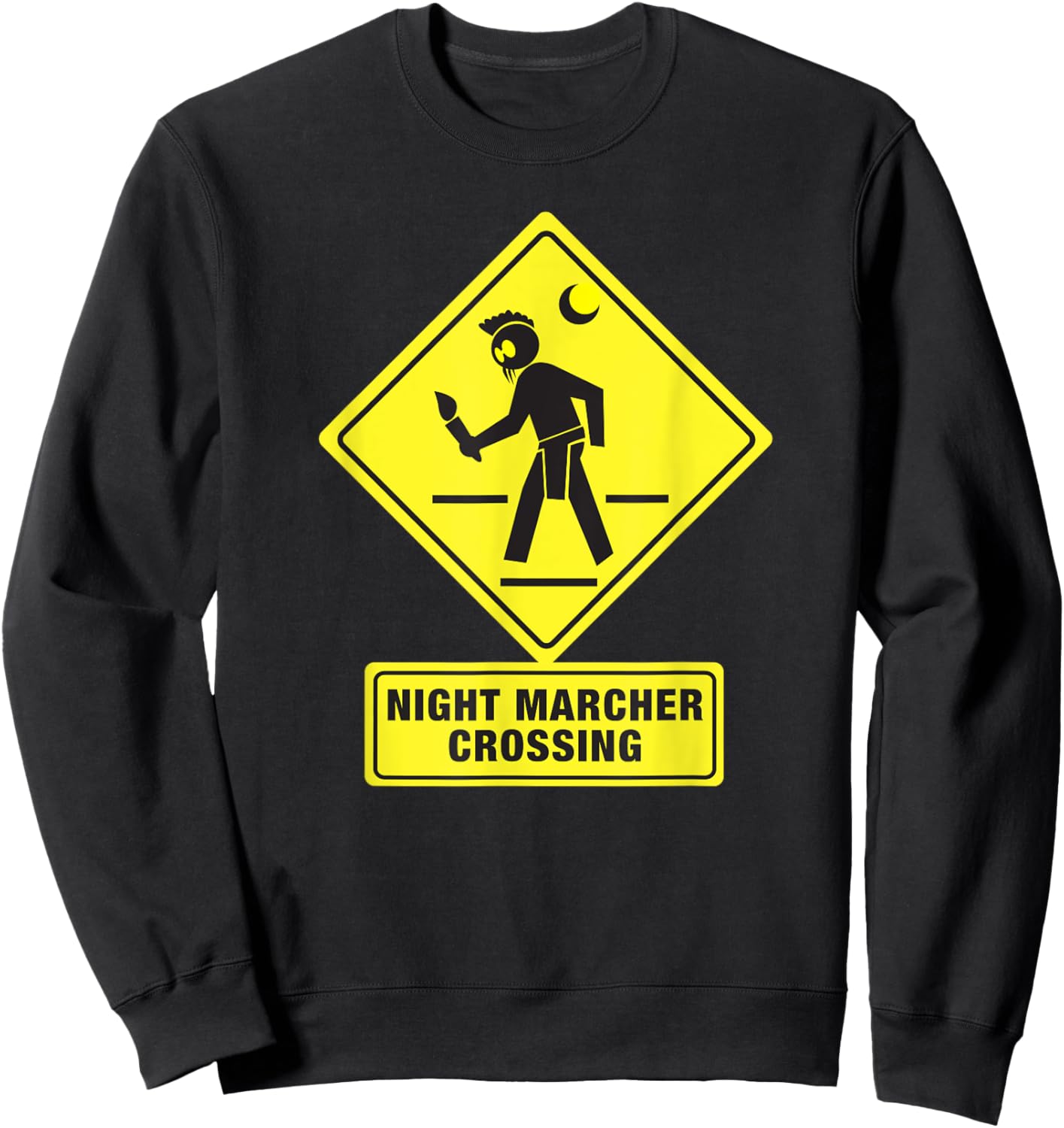 Night Marcher Crossing Hawaii Ghost funny Sweatshirt - Sweatshirt | Black