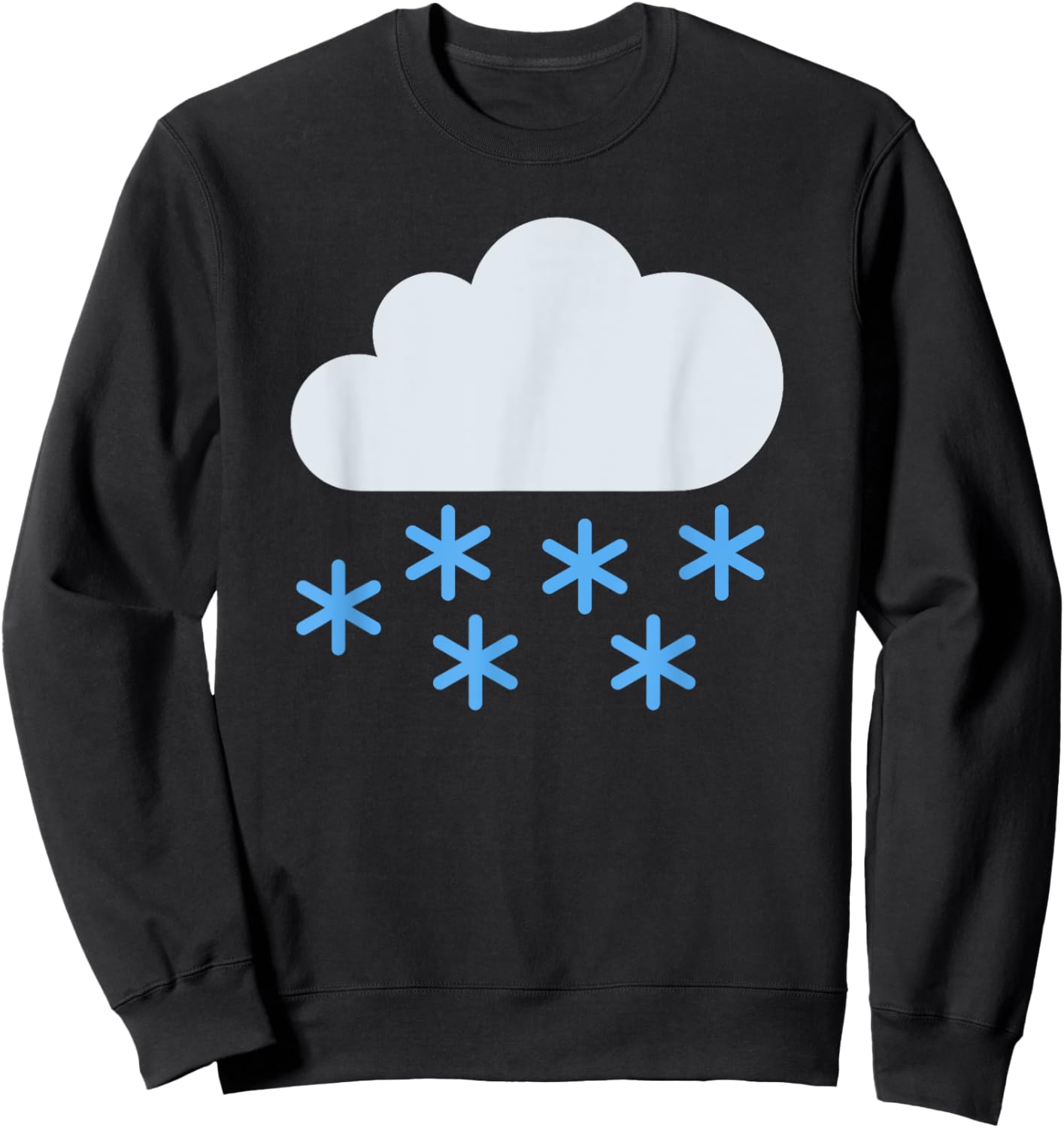 Cloud with Snow Sweatshirt - Sweatshirt | Black