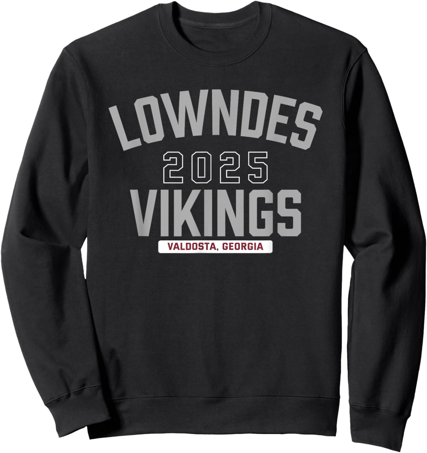 Lowndes Vikings Valdosta, Georgia 2025 Sweatshirt - Sweatshirt | Black