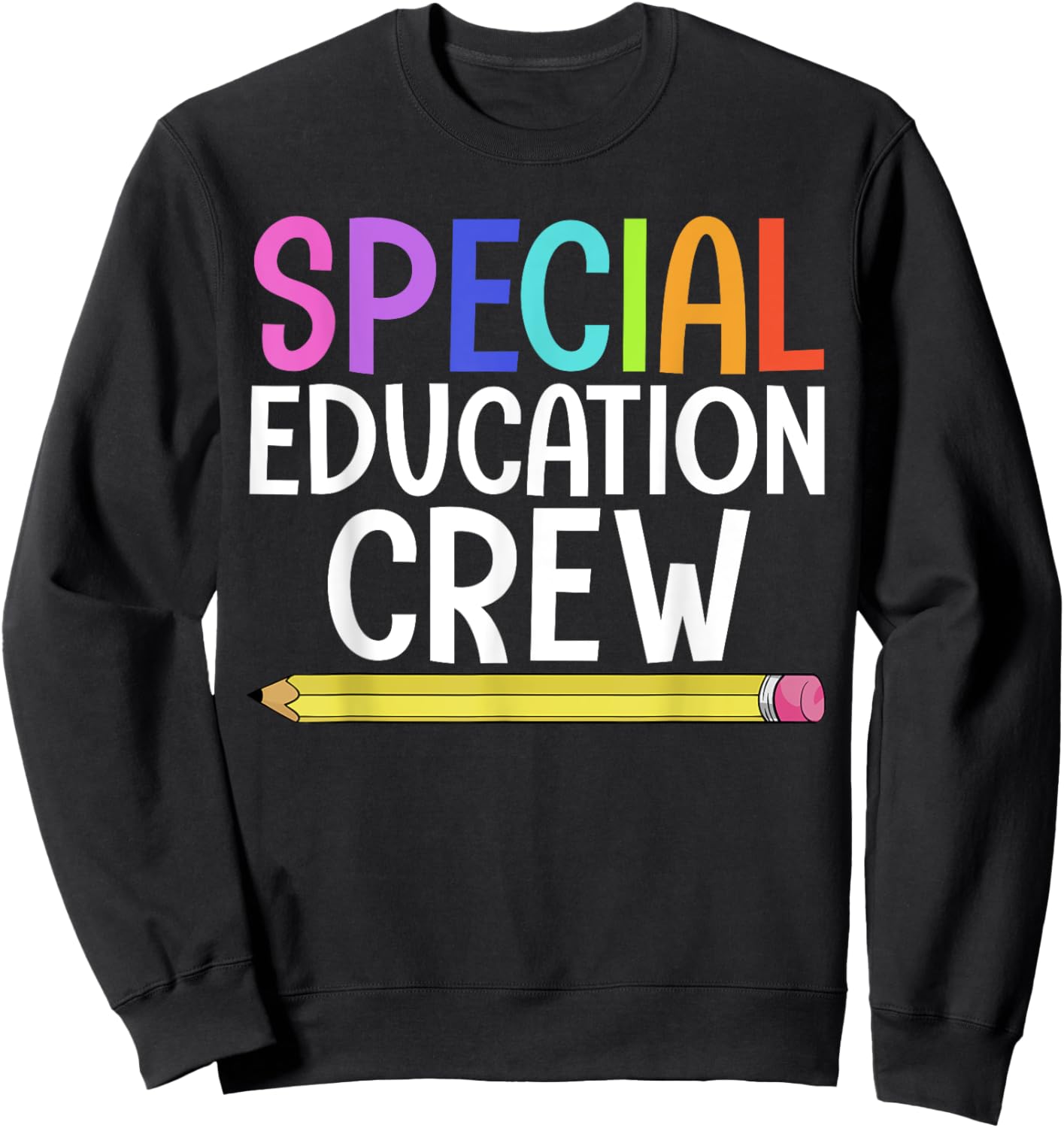 SPED Teacher Art Women IEP Special Education Crew Sweatshirt - Sweatshirt | Black