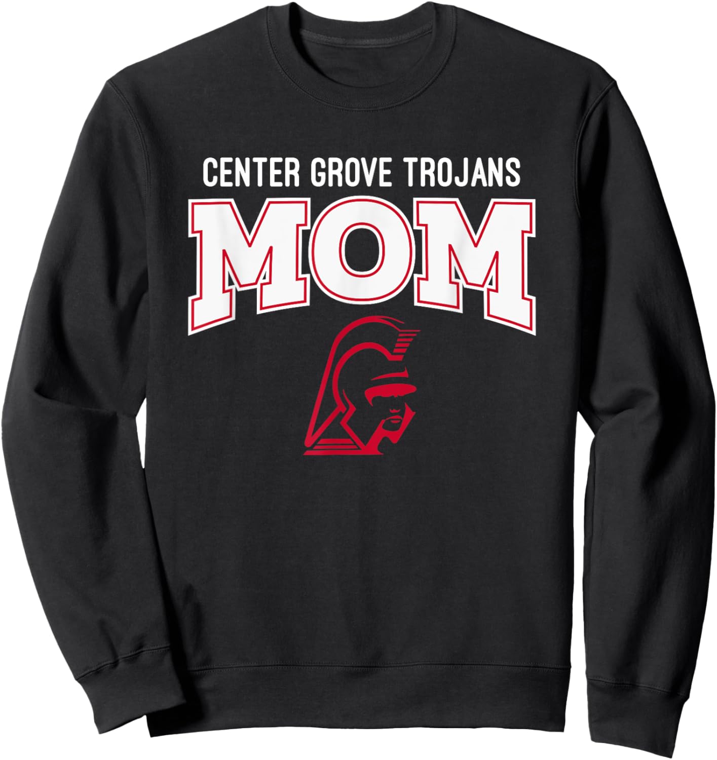 Center Grove Trojans Logo Mom HS Sweatshirt - Sweatshirt | Black