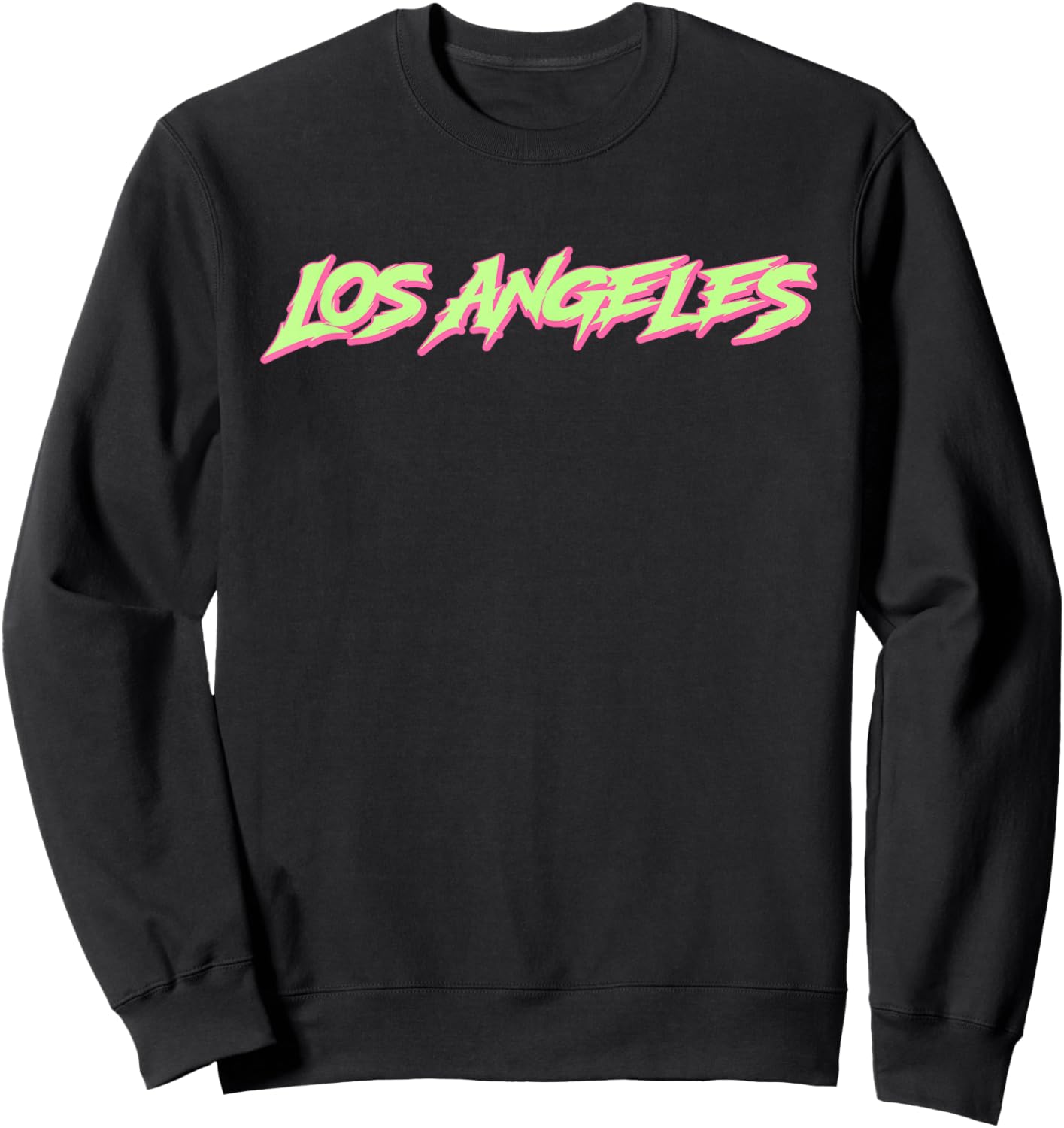 90s Retro Los Angeles Souvenir Sweatshirt - Sweatshirt | Black