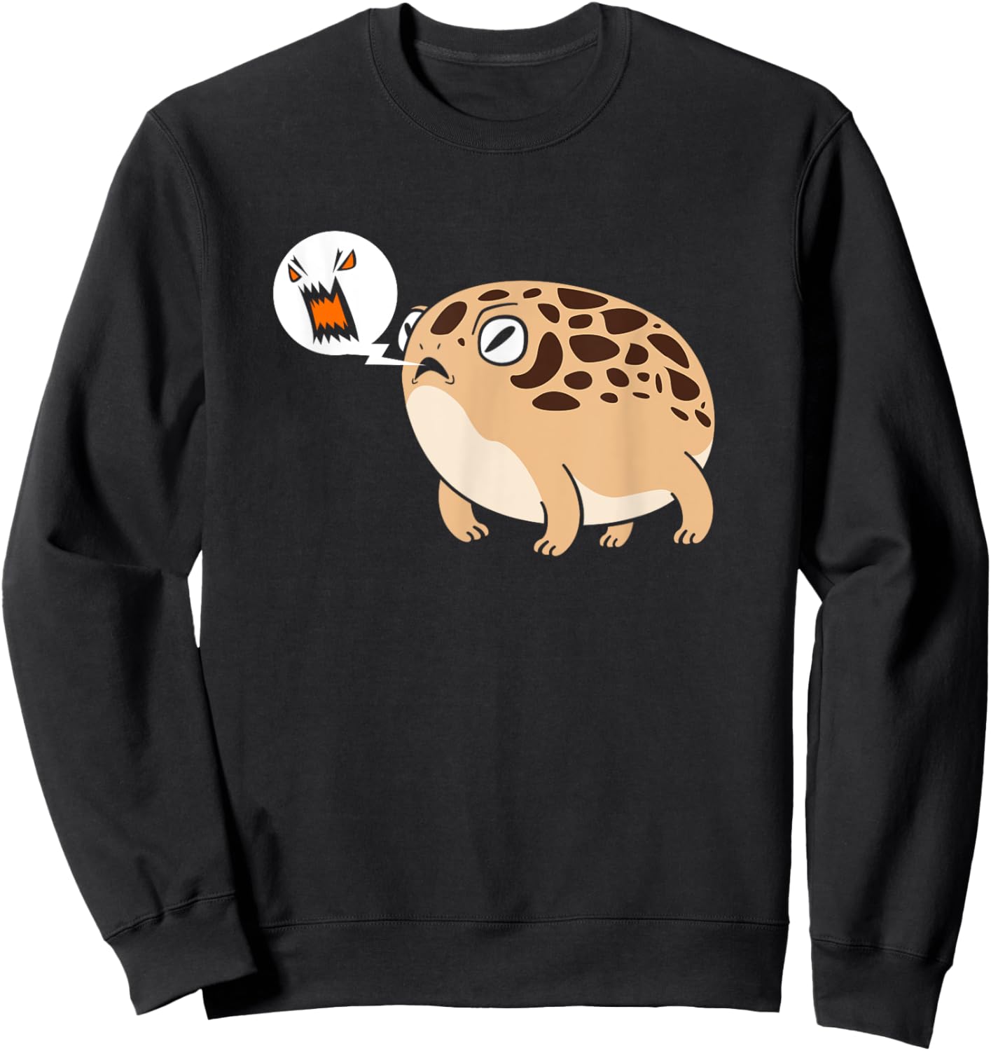 Cute Desert Rain Frog Lover Angry Frog Sweatshirt - Sweatshirt | Black