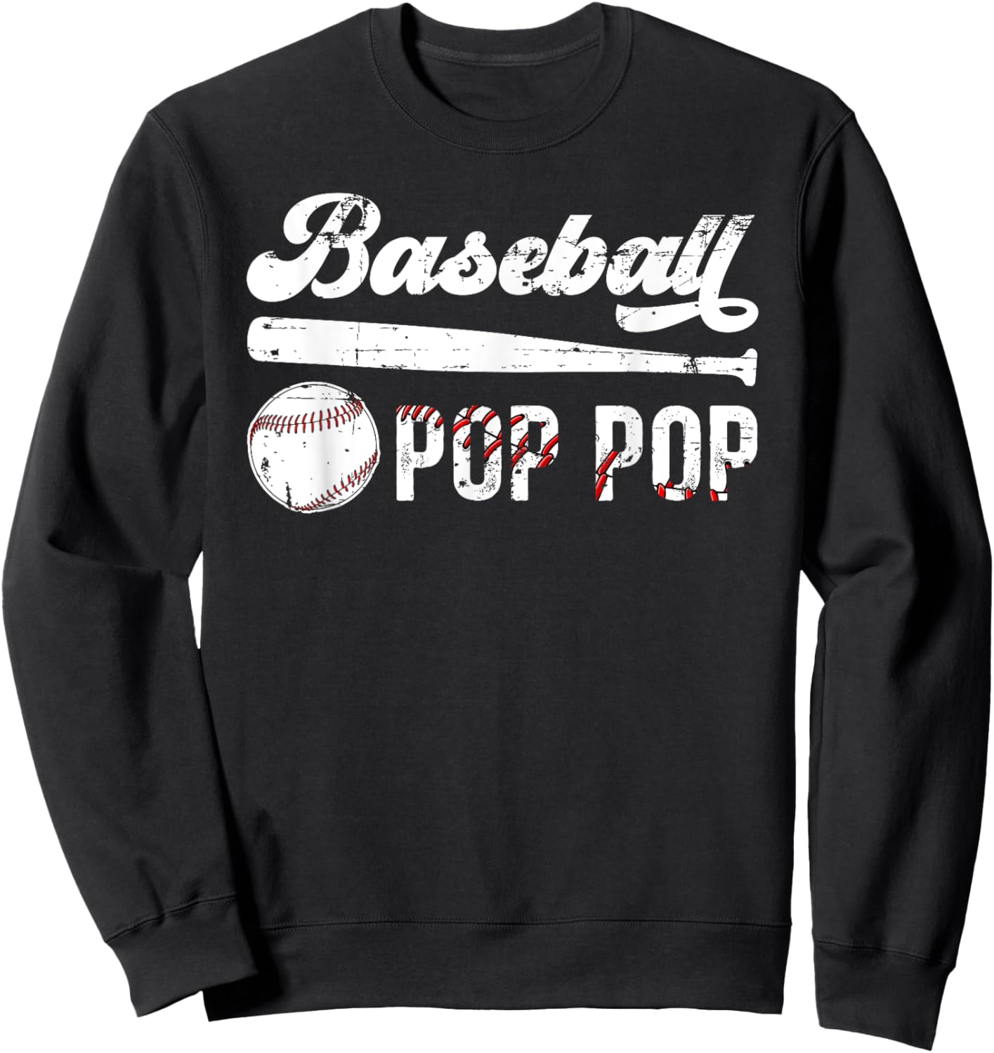 Baseball Pop Pop Of A Baseball Player Pop Pop Sweatshirt - Sweatshirt | Black