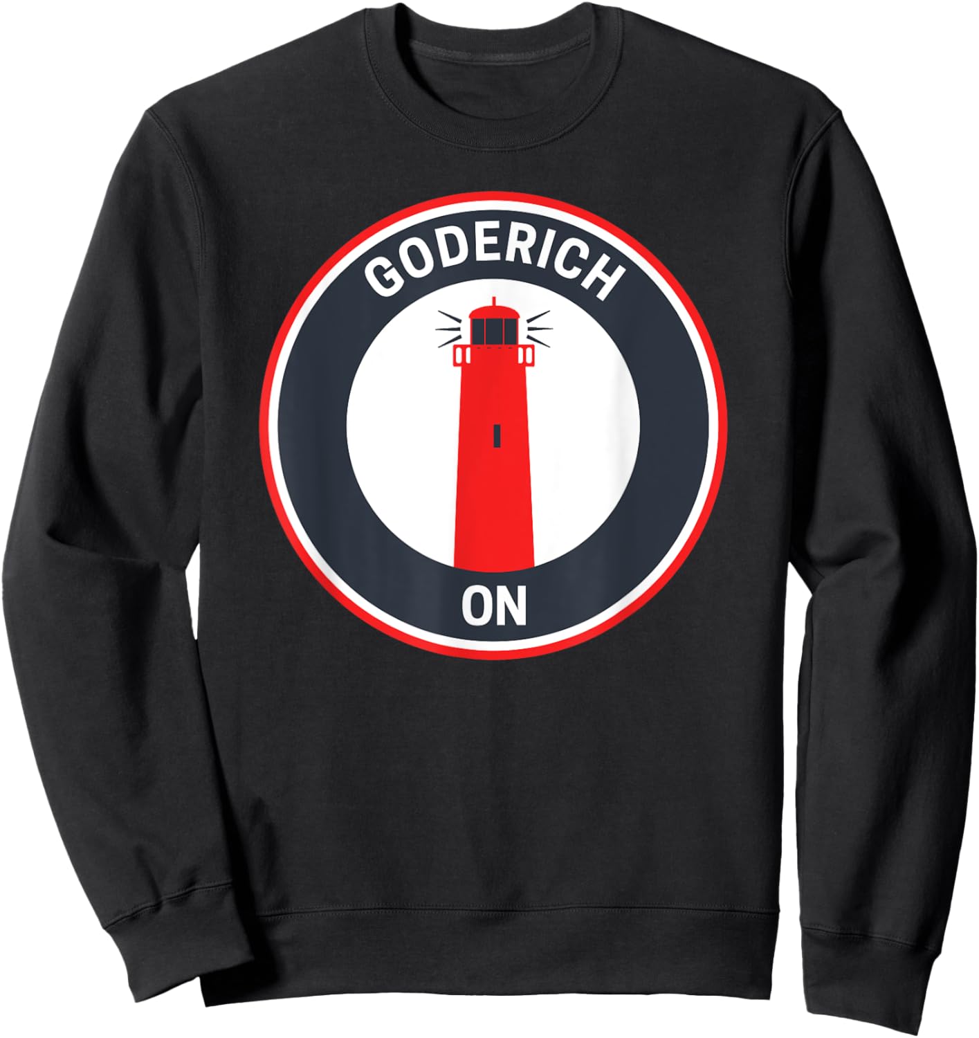 Vintage Goderich Ontario Sweatshirt - Sweatshirt | Black