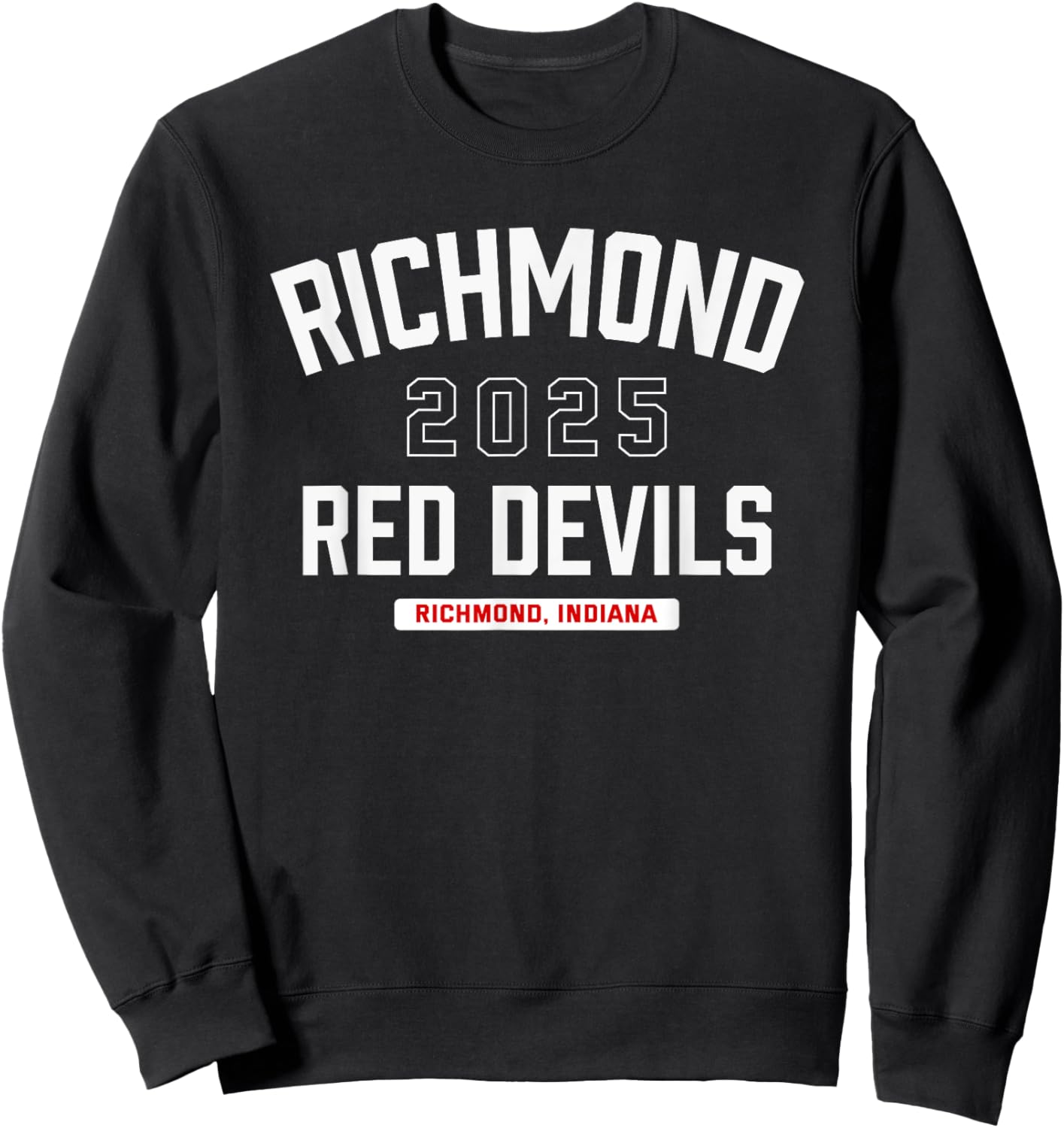 Richmond Red Devils Richmond, Indiana 2025 Sweatshirt - Sweatshirt | Black