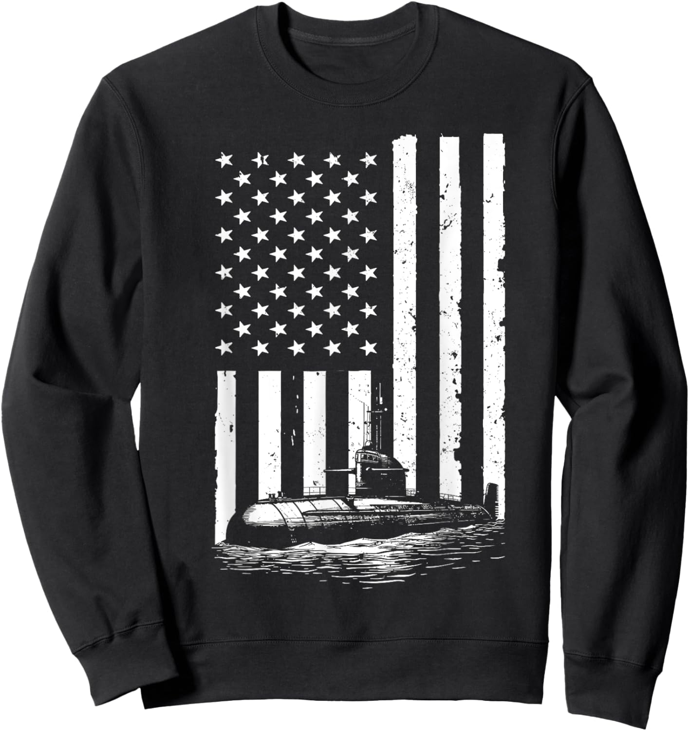 Funny Submarine Design Submariner Submarine Veteran Sweatshirt - Sweatshirt | Black