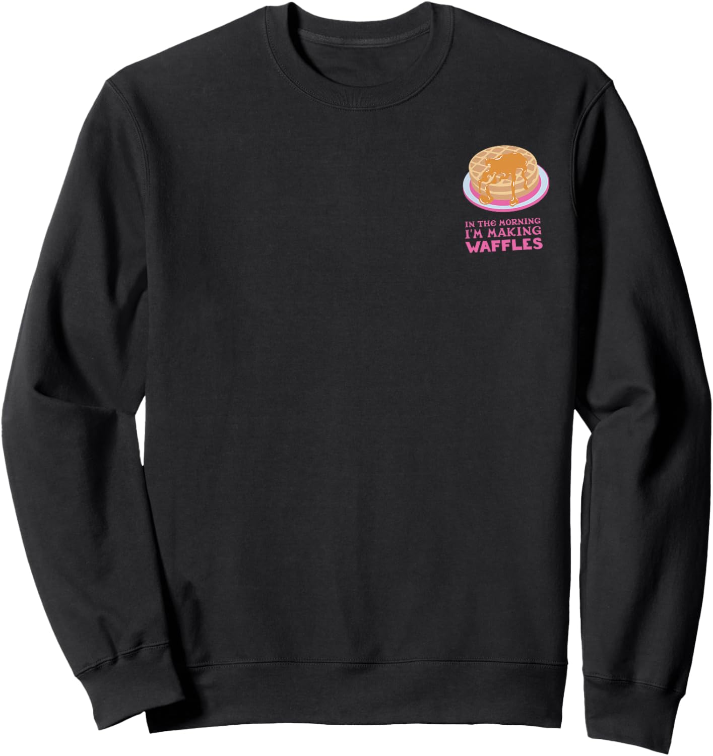 Shrek Donkey Waffles Front & Back Sweatshirt - Sweatshirt | Black