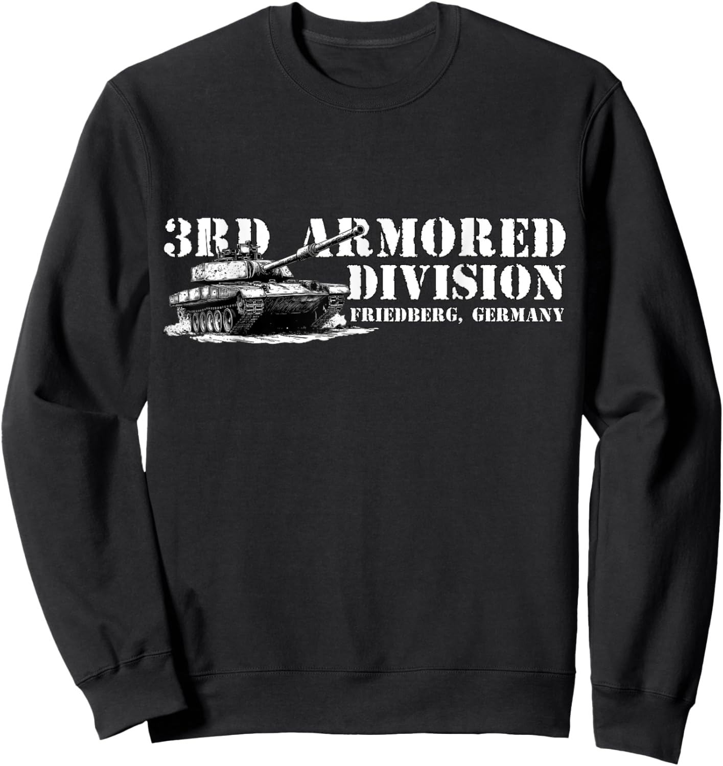 3d Armored Division Spearhead 3rd Armored Division Spearhead Friedberg Germany Retro Adults Kids Black Short Sleeve Sweatshirt - Sweatshirt | Black