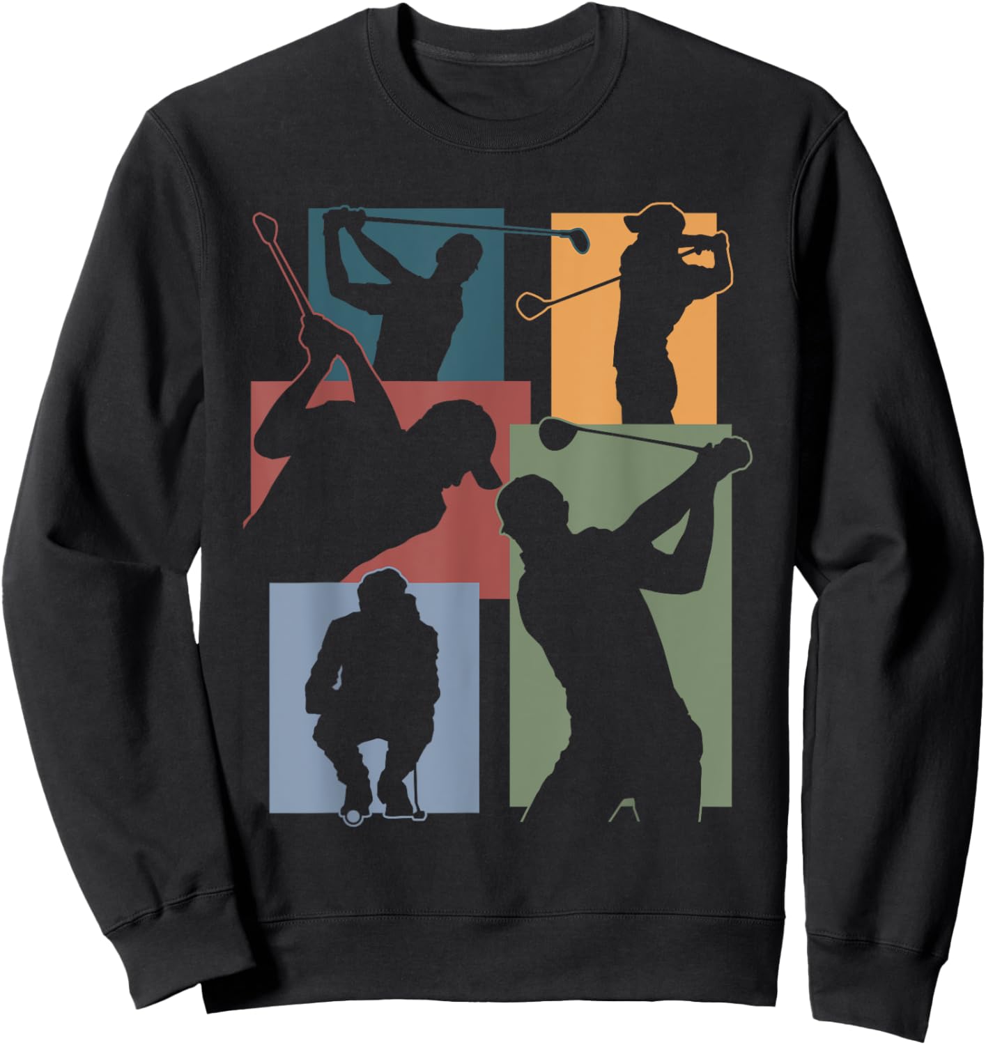Funny Golf Player Cool Golfer Golfing Game Enthusiast Outfit Sweatshirt - Sweatshirt | Black