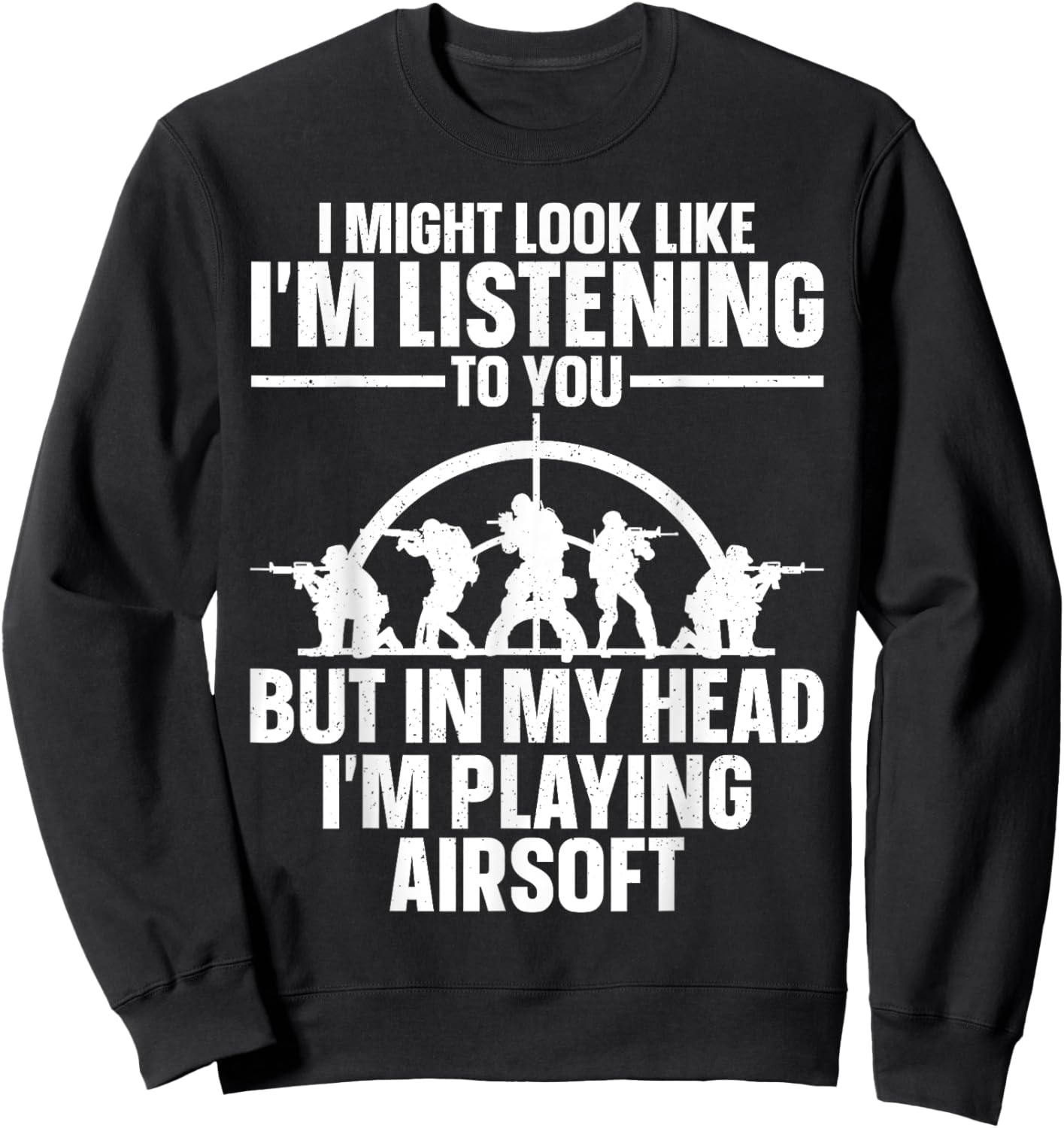 Funny Airsoft Art Women Kids Airsoft Lover Airsoft Sweatshirt - Sweatshirt | Black