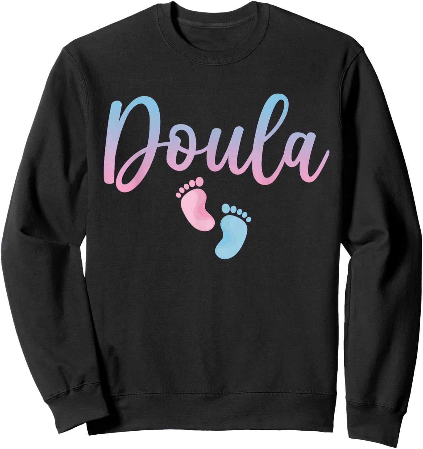Cute Doula Art Girls Birth Worker Nursing Doula Sweatshirt - Sweatshirt | Black