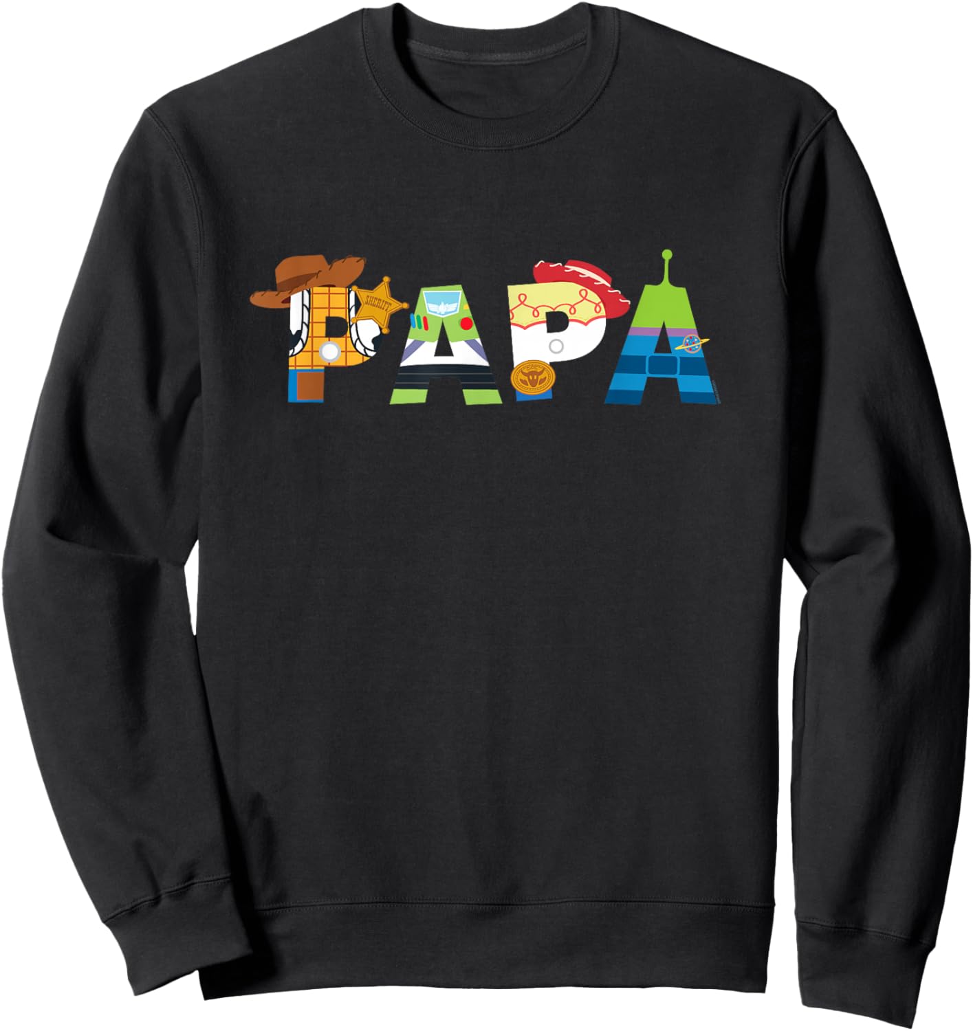 Disney and Pixar’s Toy Story Papa Father’s Day Dad Birthday Sweatshirt - Sweatshirt | Black