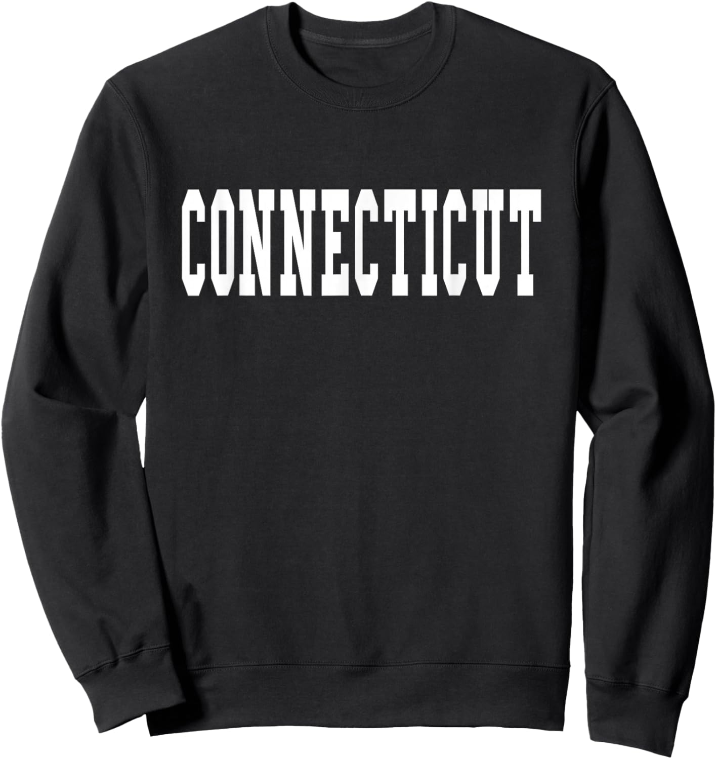 Connecticut - Throwback Design - Classic Sweatshirt - Sweatshirt | Black