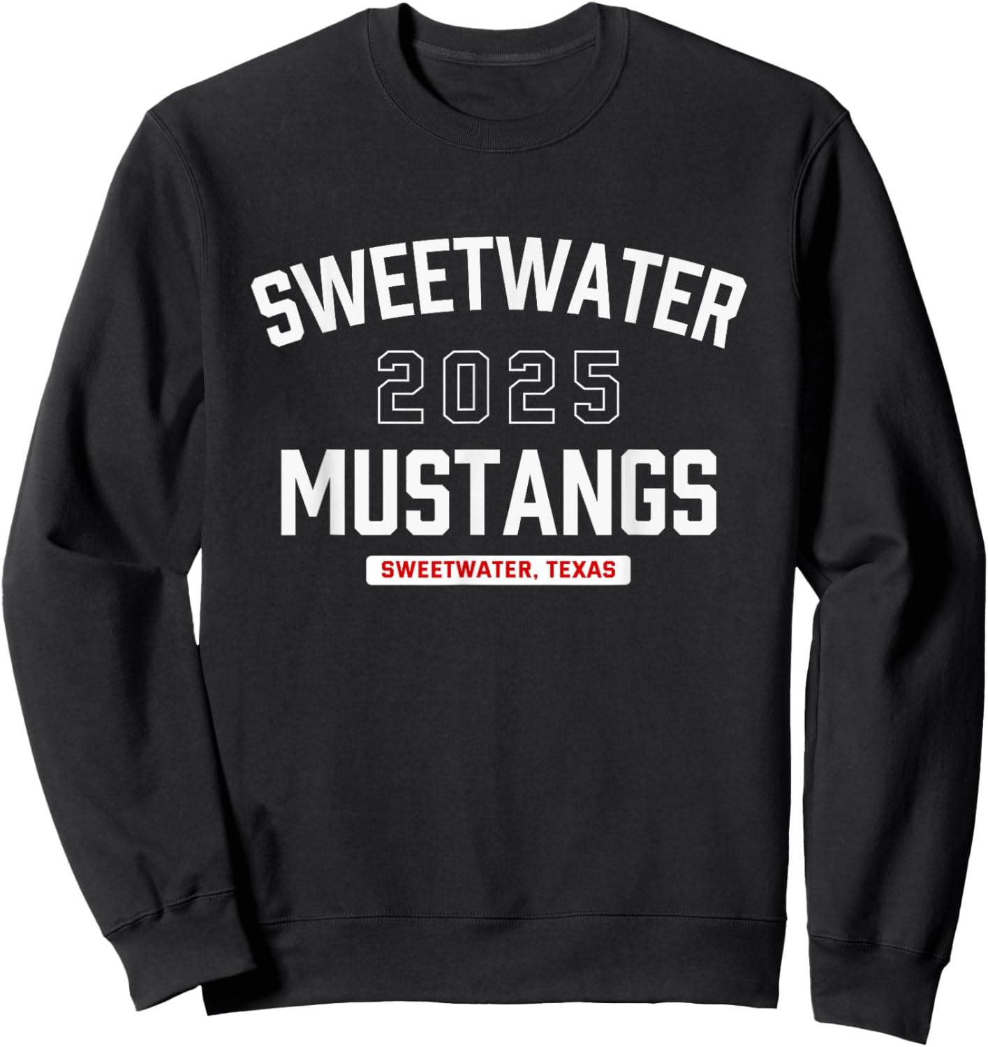 Sweetwater Mustangs Sweetwater, Texas 2025 Sweatshirt - Sweatshirt | Black