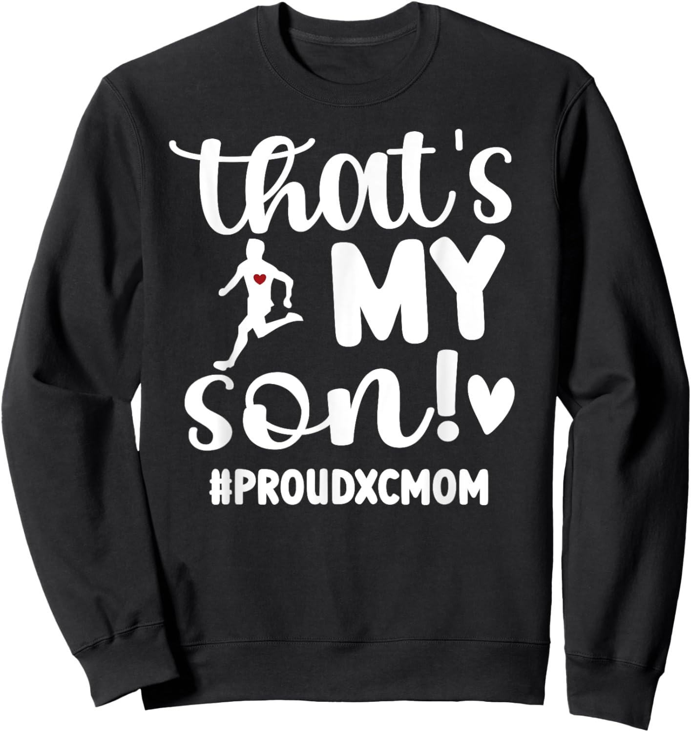 Proud XC Mom Cross Country Mom XC Runner Mother XC Mama Sweatshirt - Sweatshirt | Black