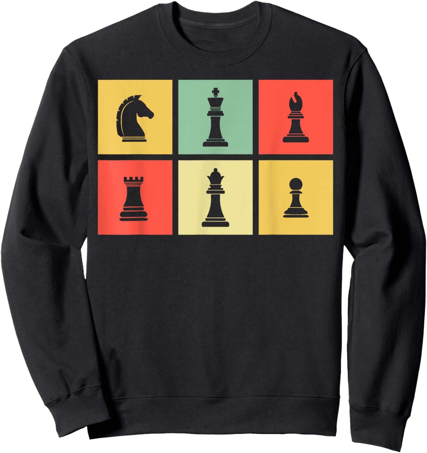 Unique Chess Themed Women Chess Player Chess Lover Sweatshirt - Sweatshirt | Black