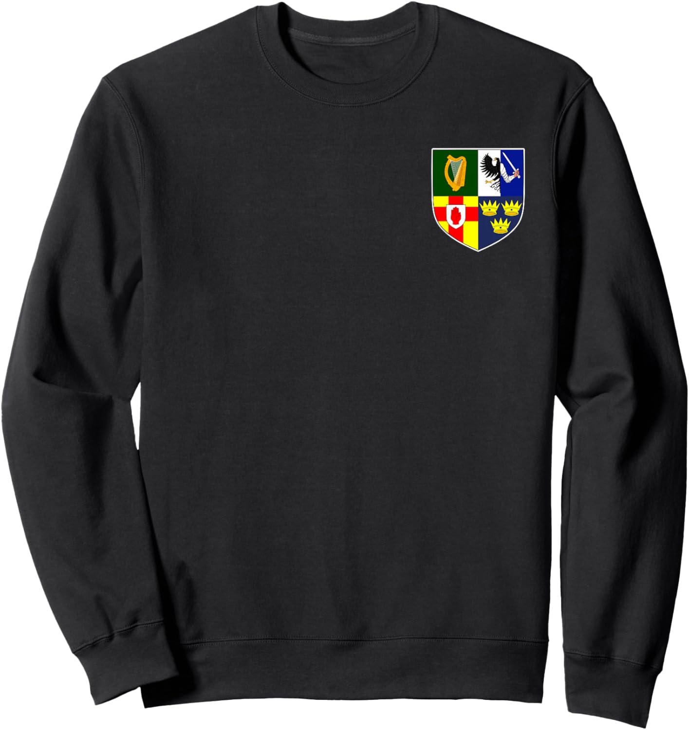 Provinicial Arms of Ireland Connacht Munster Ulster Leinster Sweatshirt - Sweatshirt | Black