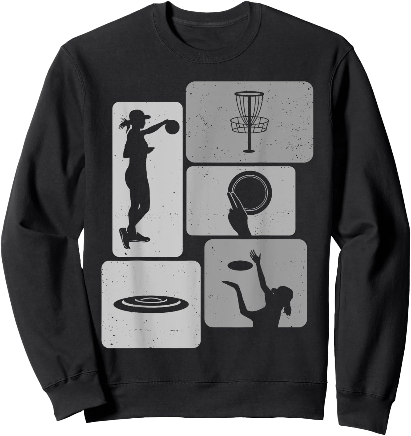 Funny Disc Golf Player Cool Flying Disk Sports Enthusiast Sweatshirt - Sweatshirt | Black