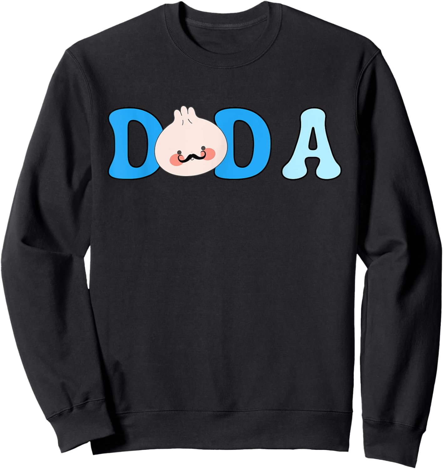 Dada Of The Dumpling First Birthday Baby Matching Top Sweatshirt - Sweatshirt | Black