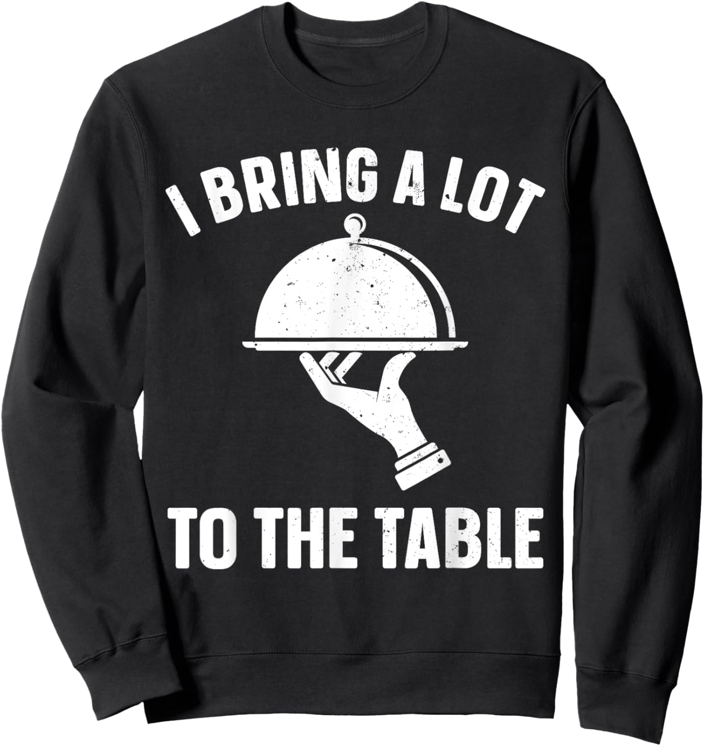 Best Waitress Design Girls Food Server Waitress Sweatshirt - Sweatshirt | Black