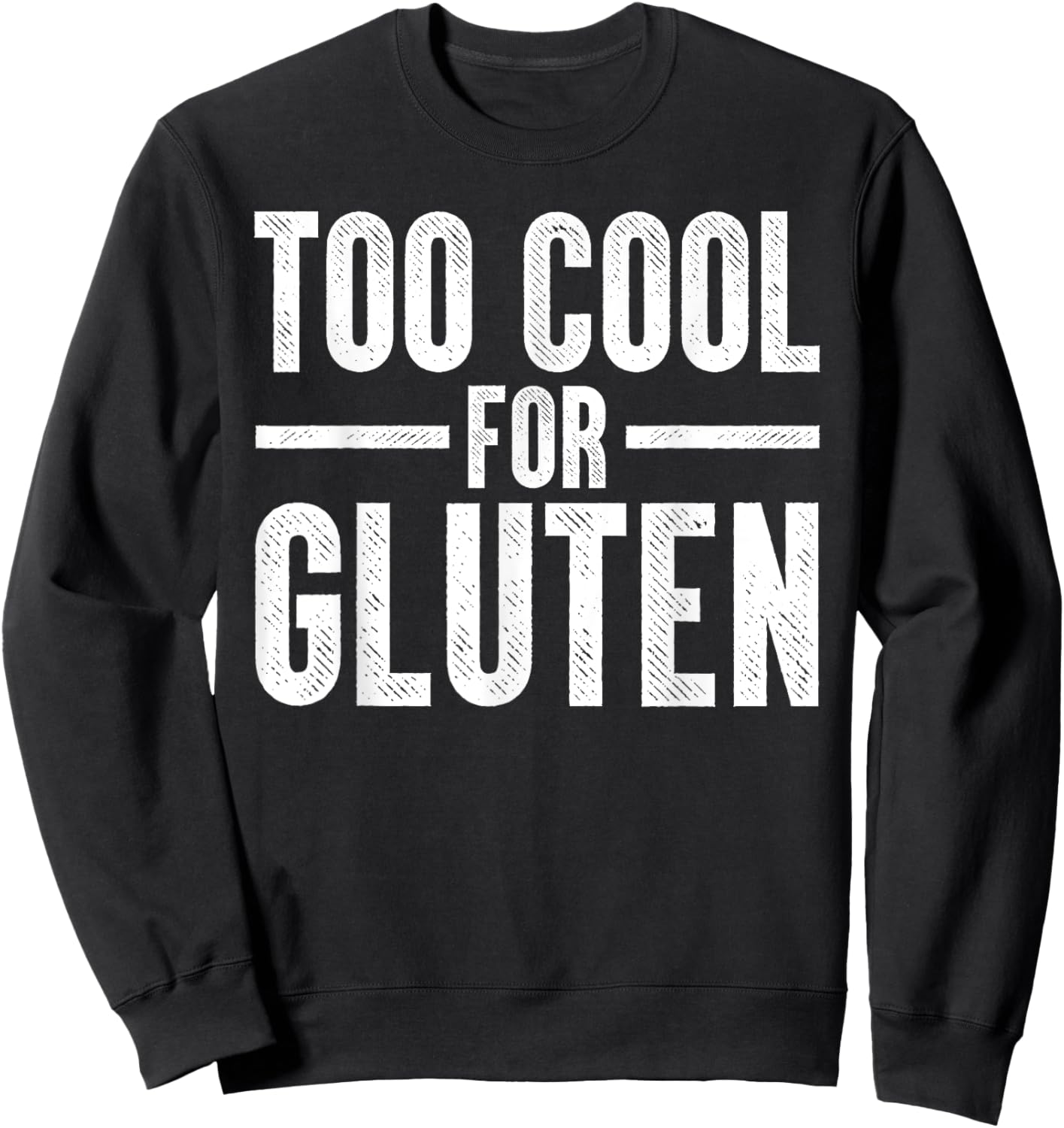 Funny Gluten Free Art For Boys Girls Men Celiac Awareness Sweatshirt - Sweatshirt | Black