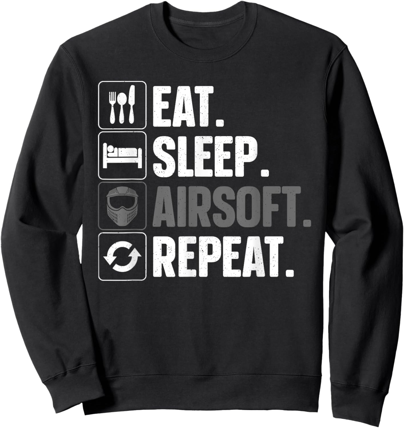 Funny Airsoft Design Women Airsoft Player Airsoft Sweatshirt - Sweatshirt | Black