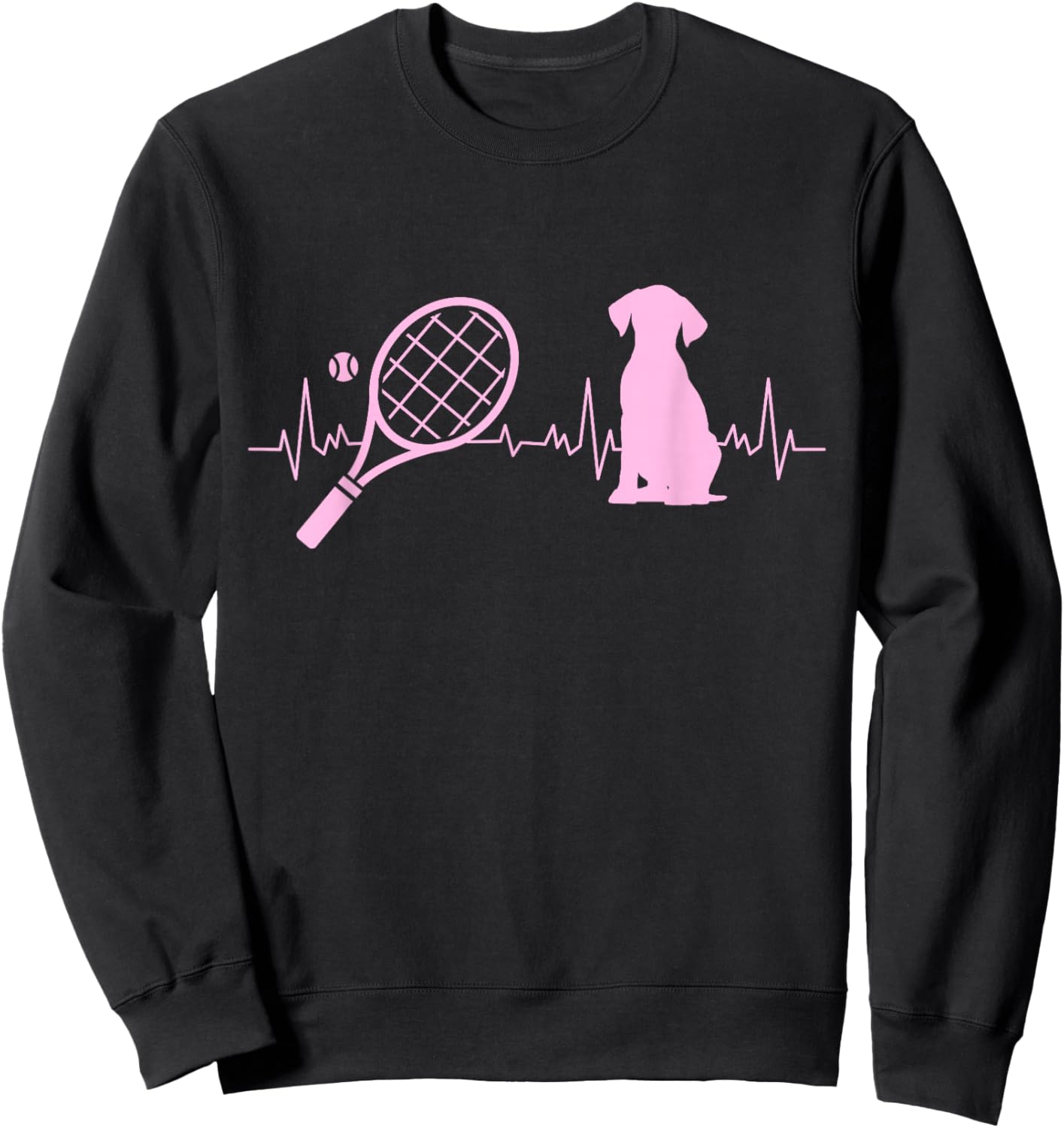 Dog Lover Tennis Player Coach Dog Sports Tennis Dog Women Sweatshirt - Sweatshirt | Black