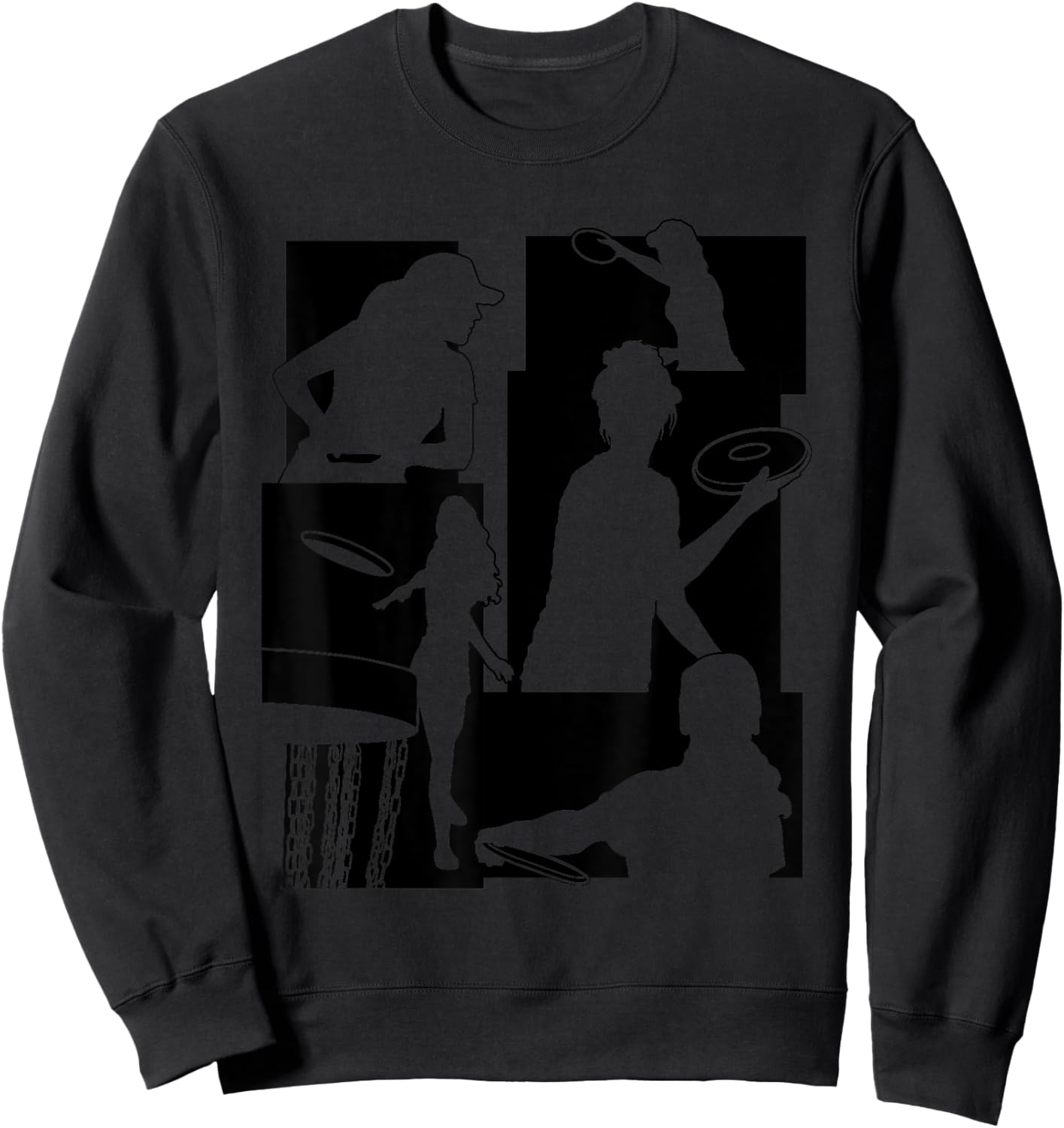 Funny Disc Golf Player Cool Flying Disk Sports Enthusiast Sweatshirt - Sweatshirt | Black