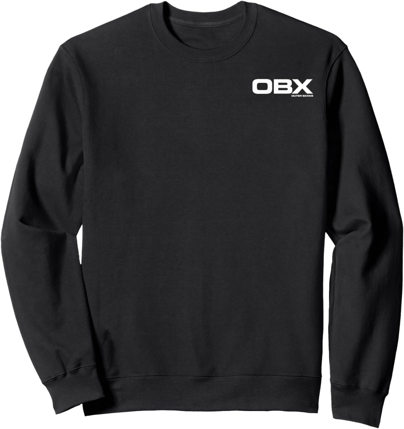 Outer Banks John B Distressed Front Back Poster Sweatshirt - Sweatshirt | Black