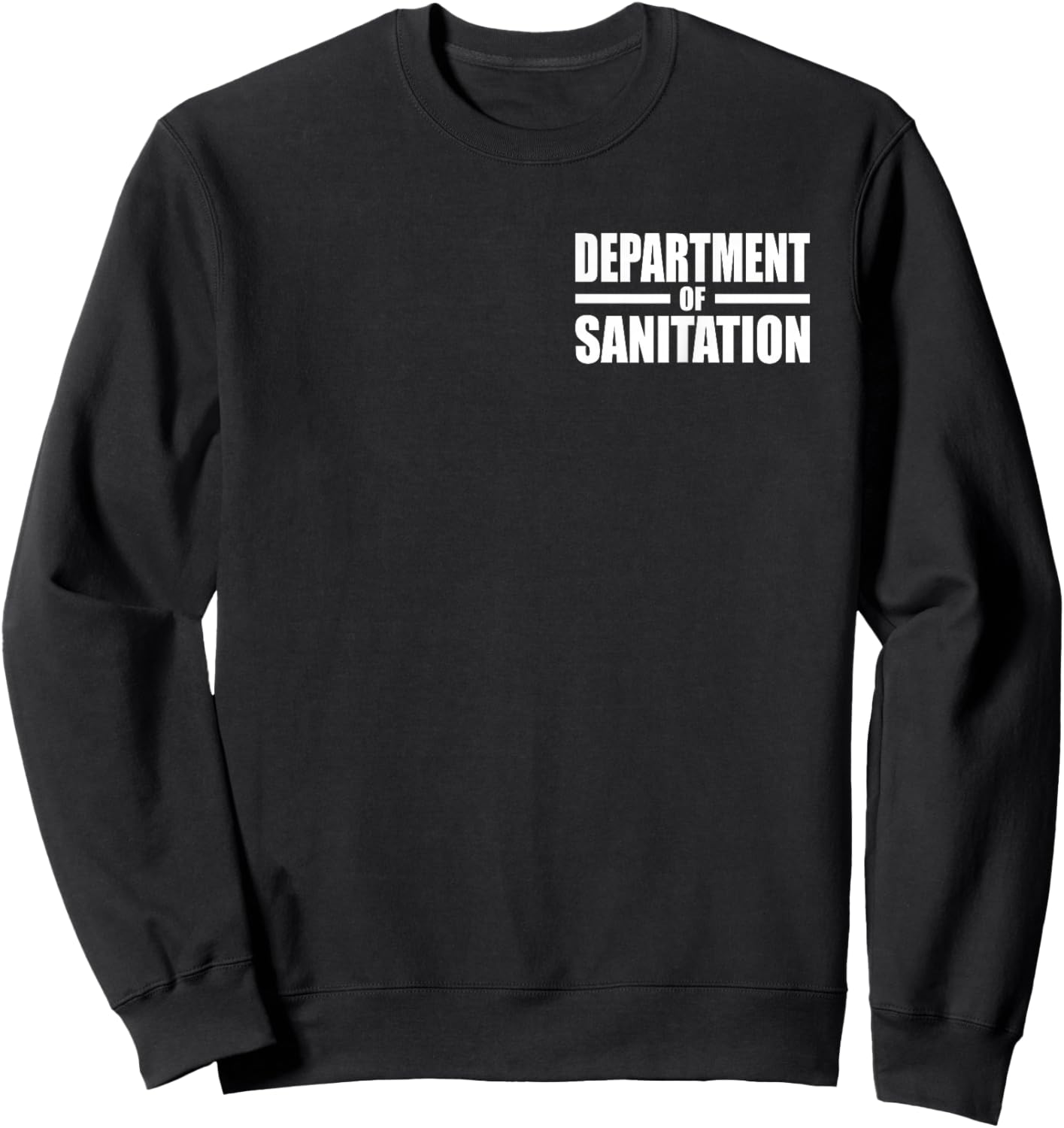 Department of Sanitation Garbage Trash Collector Uniform Sweatshirt - Sweatshirt | Black