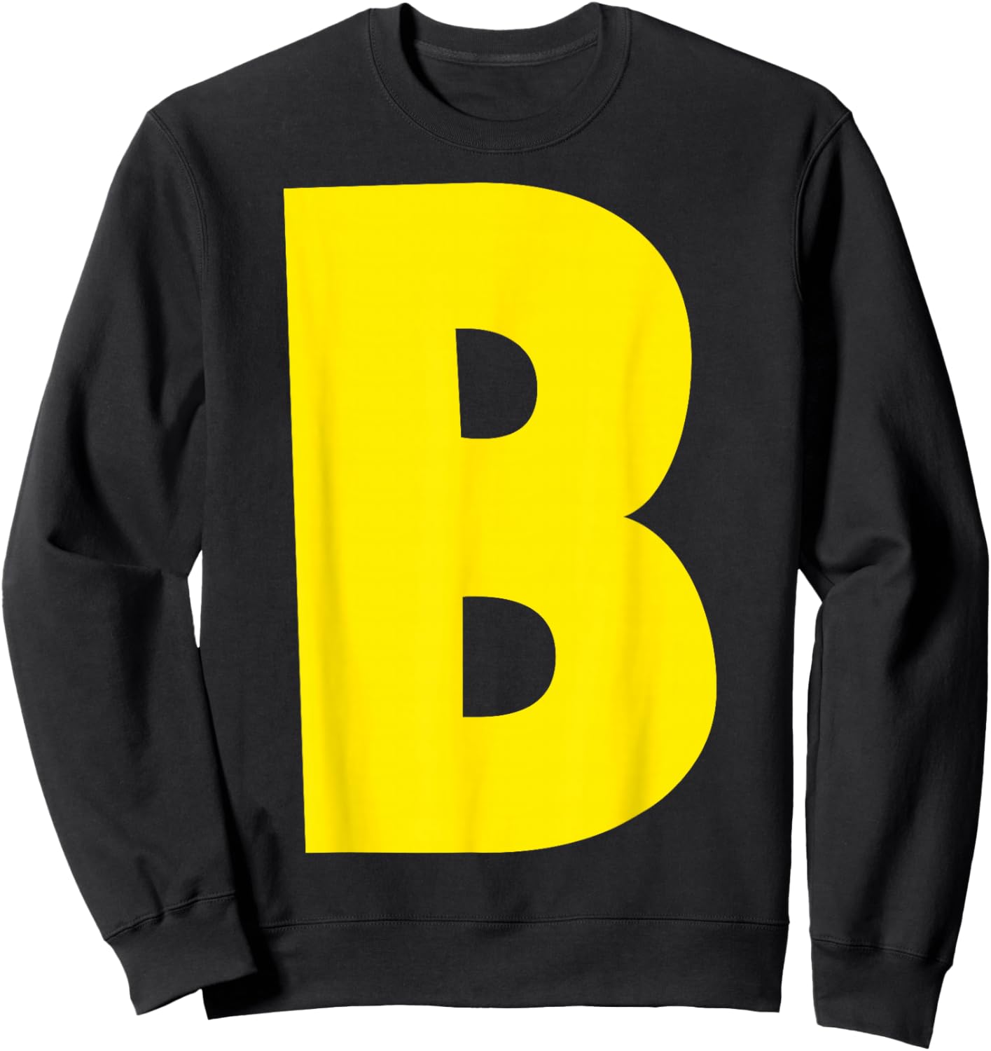 "B" Letter Chipmunk Group Matching Funny Halloween Letter B Sweatshirt - Sweatshirt | Black