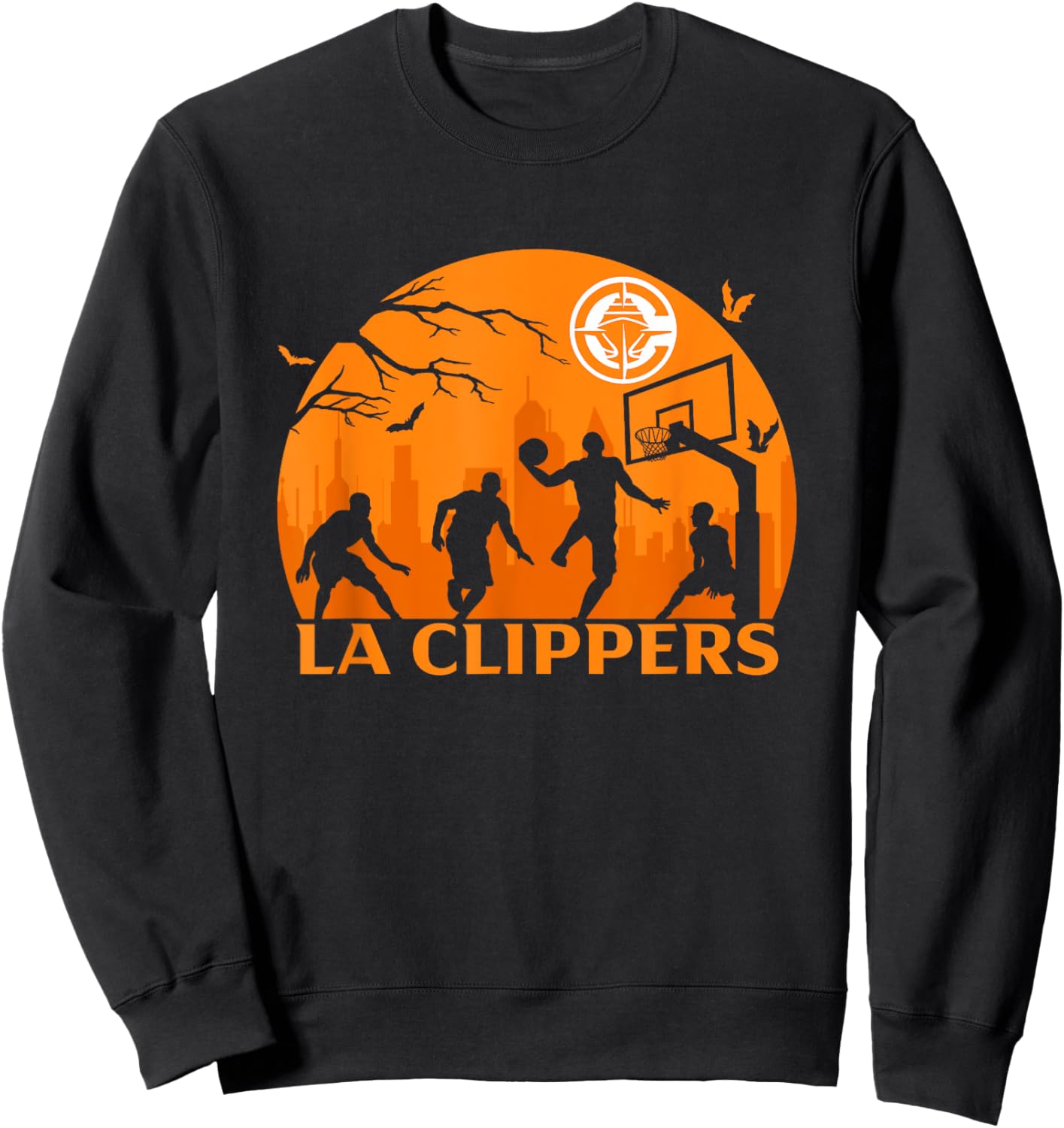 NBA Los Angeles Clippers Halloween Midnight Hoops Sweatshirt - Sweatshirt | Black