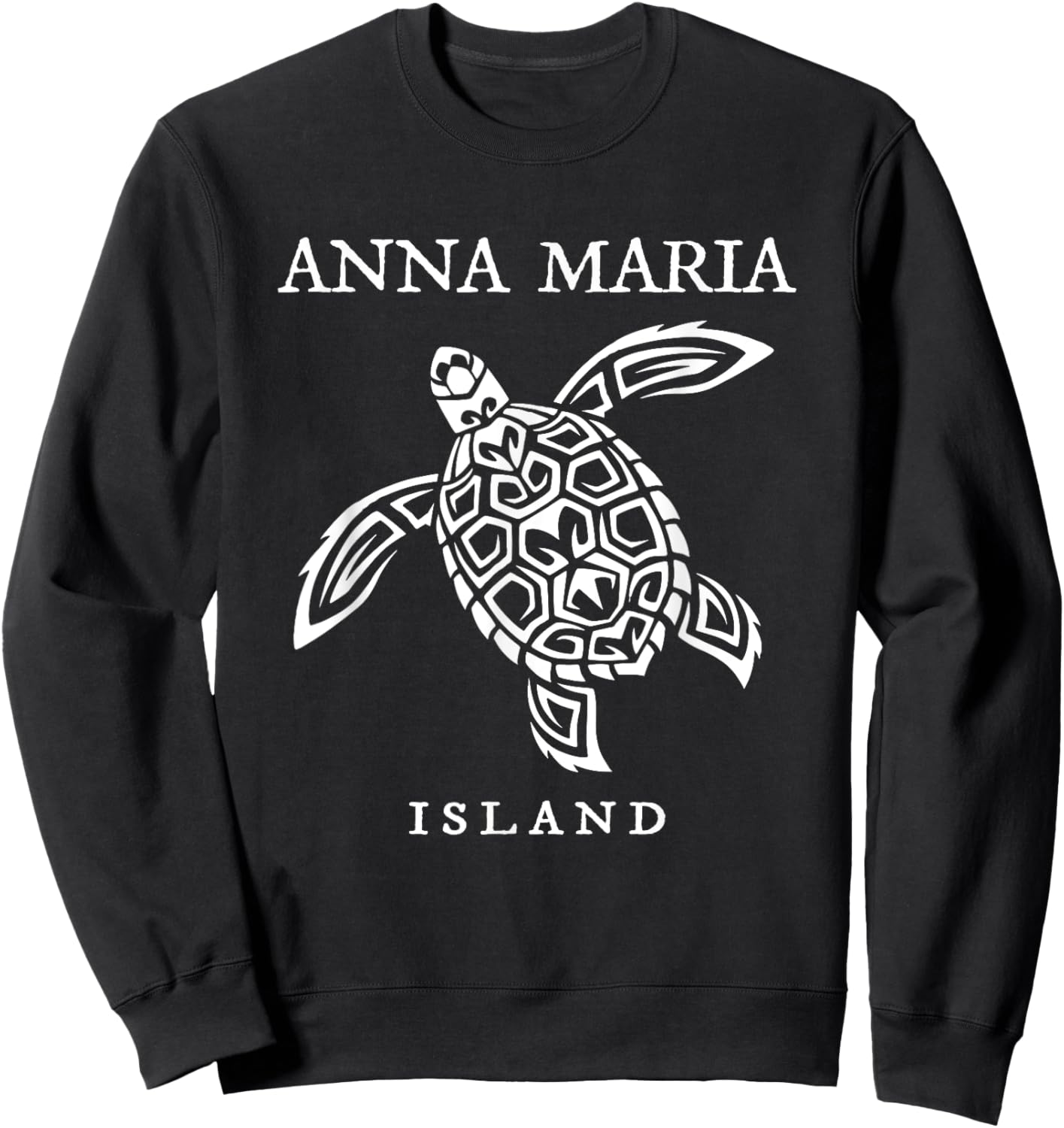 Anna Maria Island Florida Sea Turtle Vacation Souvenir Sweatshirt - Sweatshirt | Black