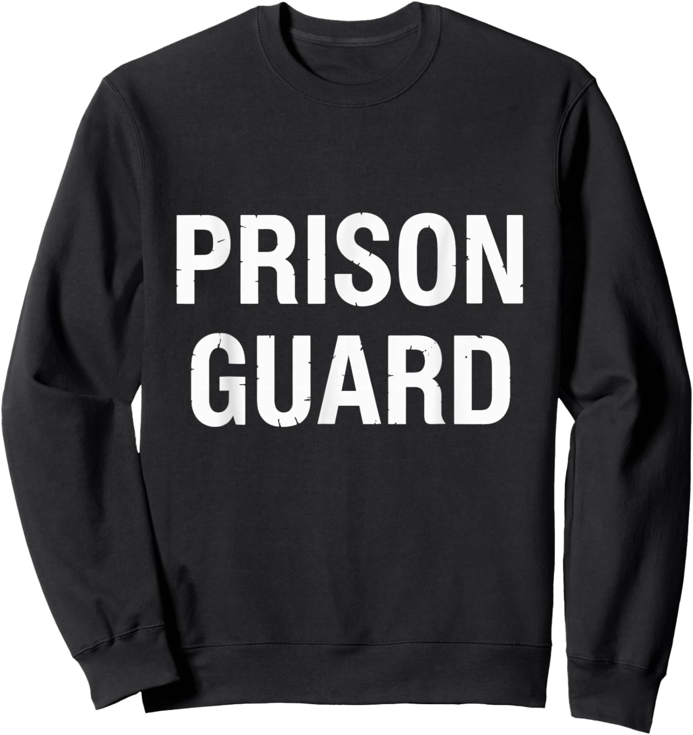 Prison Guard Officer Prison Warden Costume Sweatshirt - Sweatshirt | Black