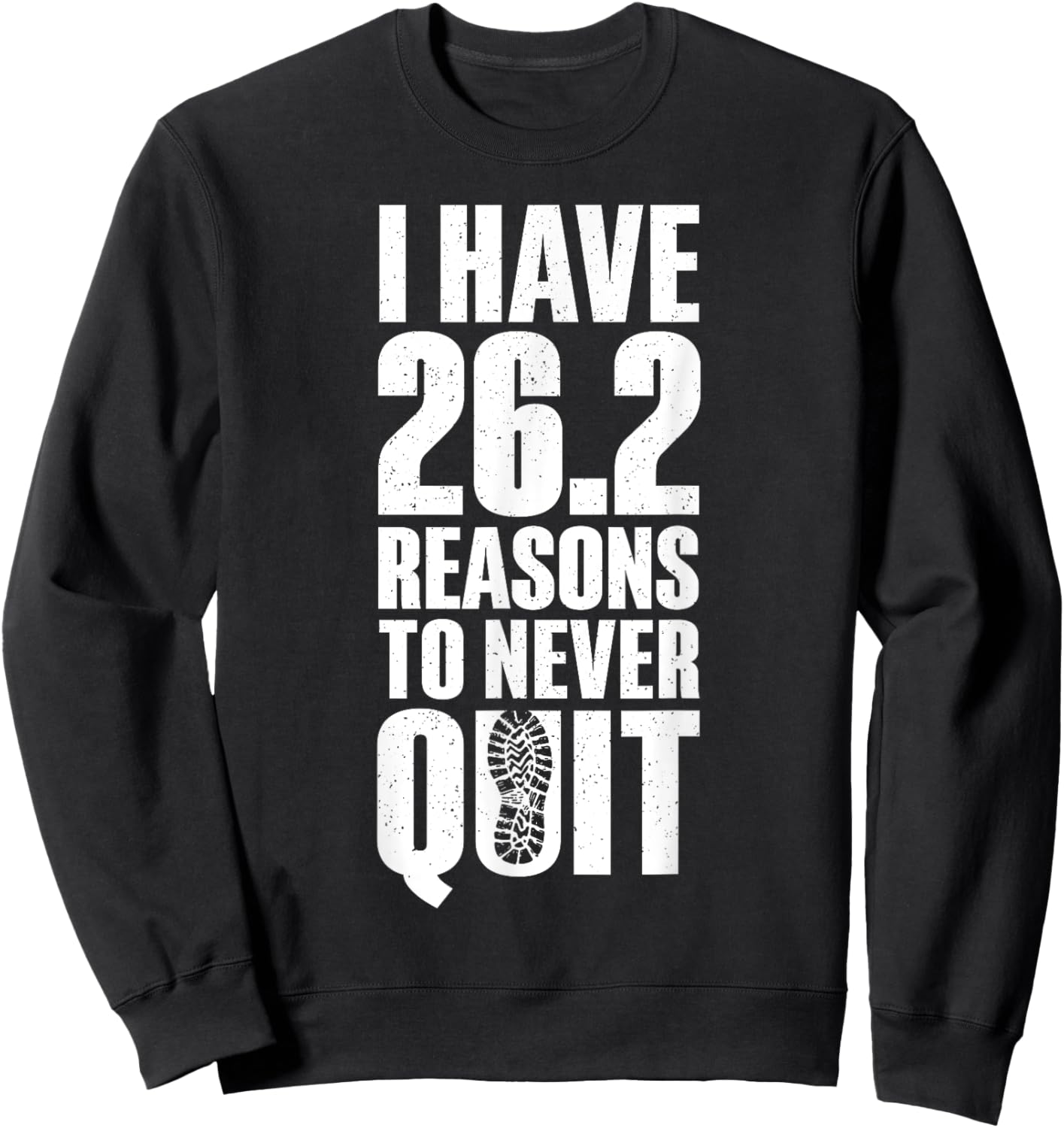 Funny 26.2 Marathon Design Women Marathon Runners Sweatshirt - Sweatshirt | Black