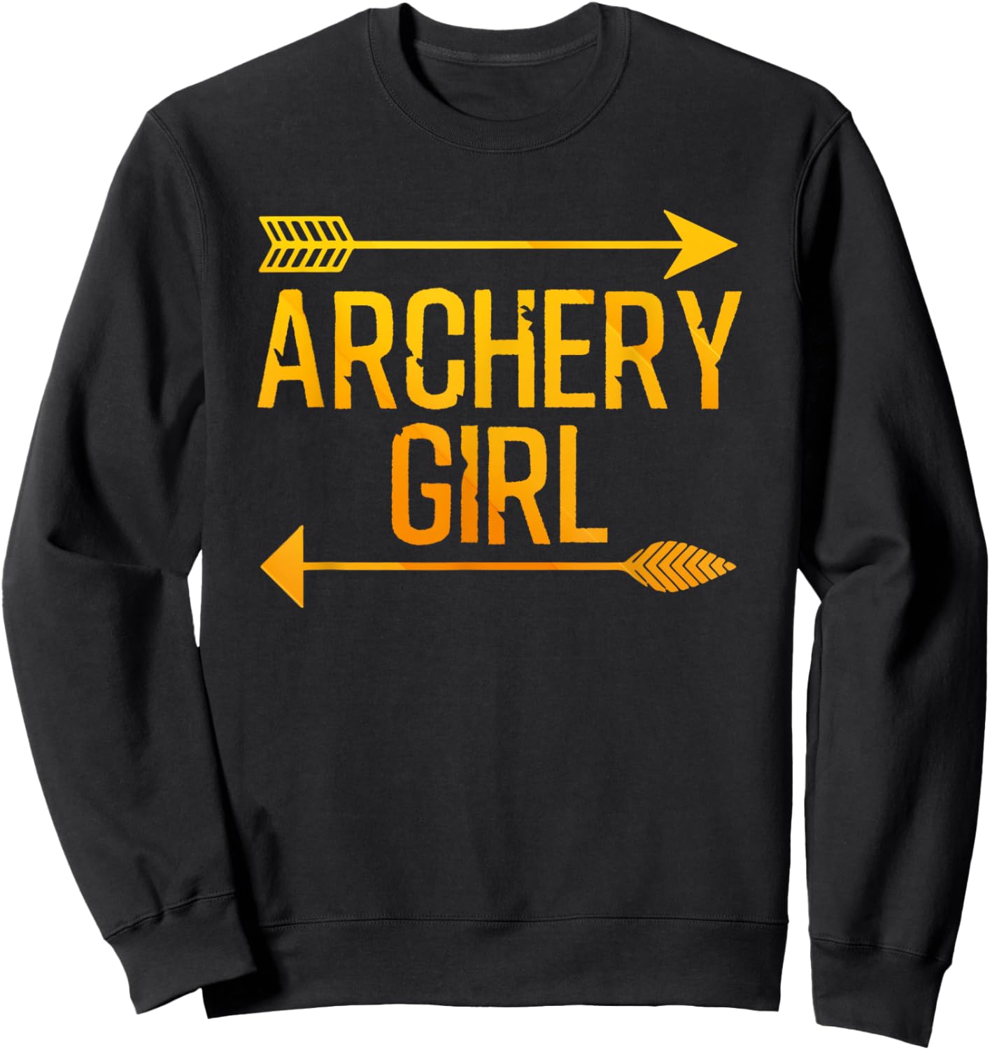 Cool Archery Art For Girls Women Crossbow Bow Hunting Archer Sweatshirt - Sweatshirt | Black