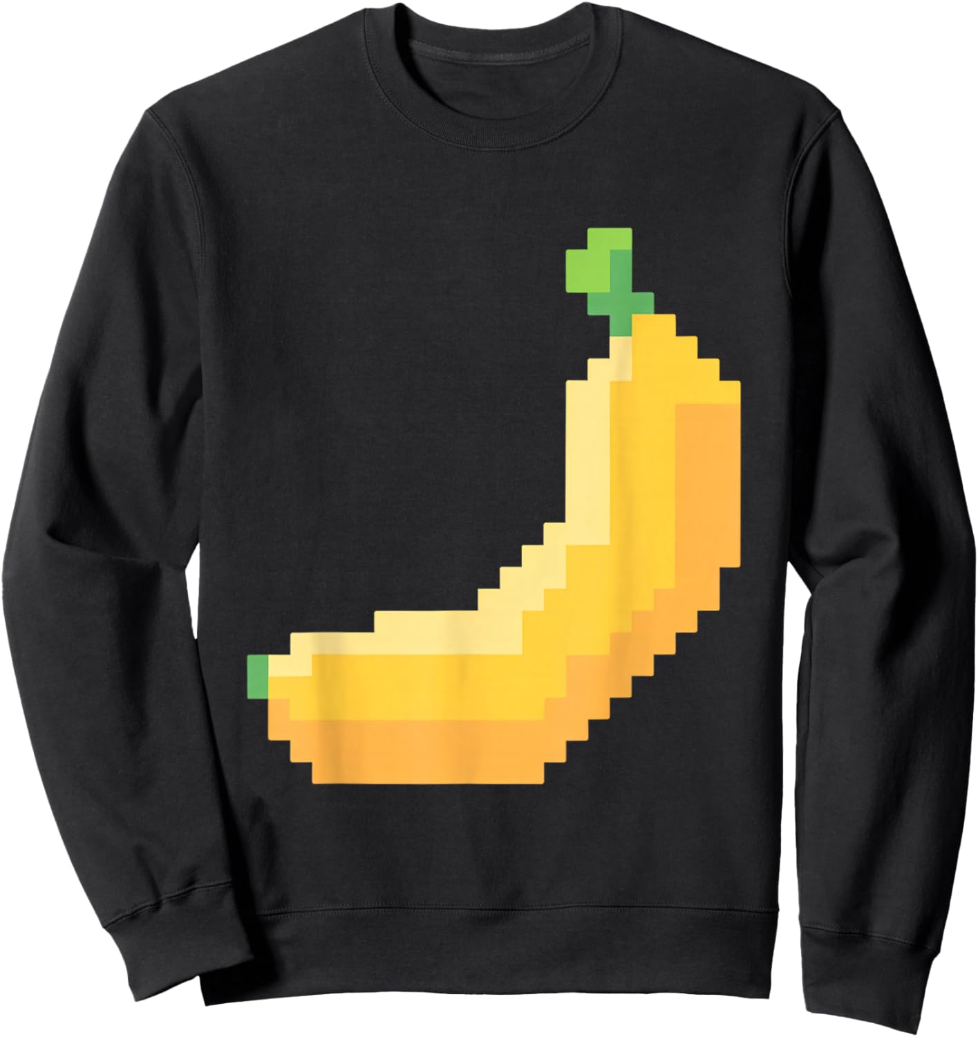 Retro Arcade Gamer 80s 8 bit Banana Costume Sweatshirt - Sweatshirt | Black