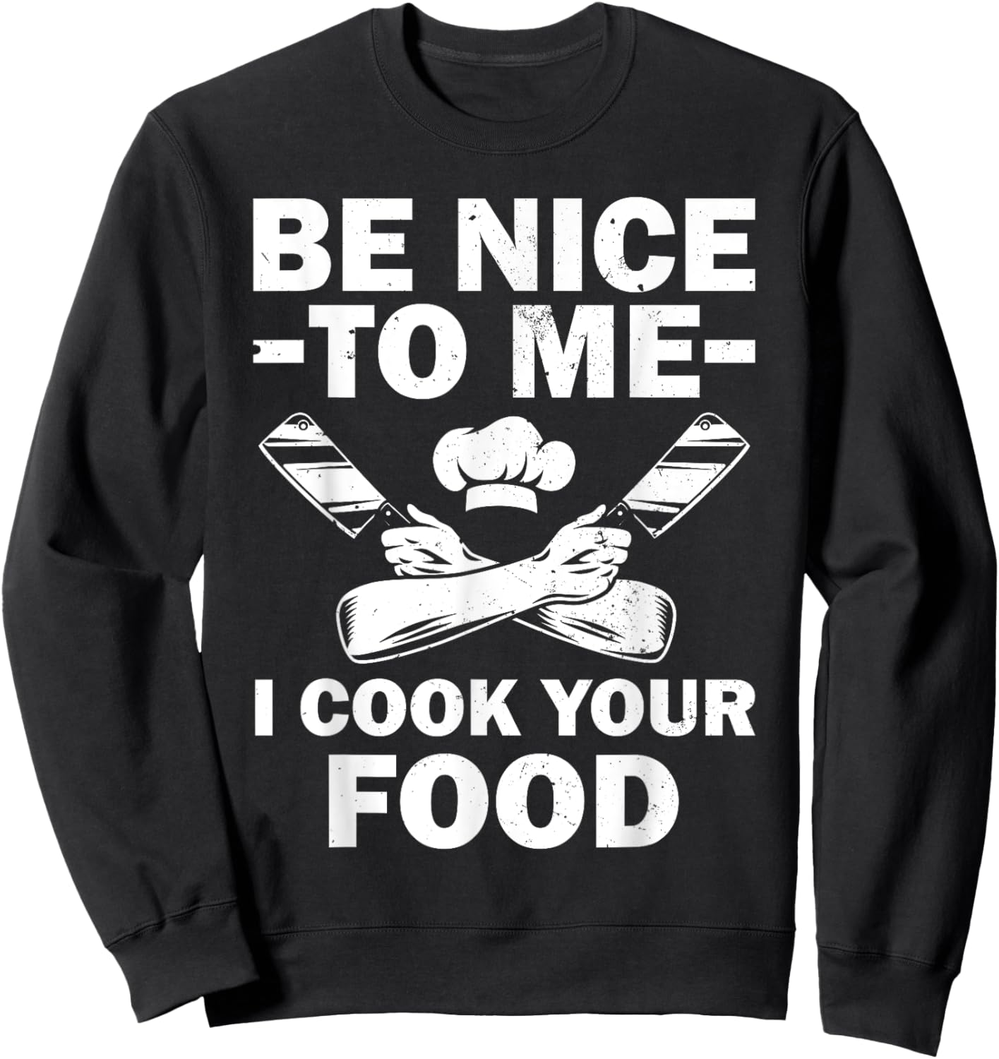 Funny Chef Design Women Cooking Culinary Cook Chef Sweatshirt - Sweatshirt | Black