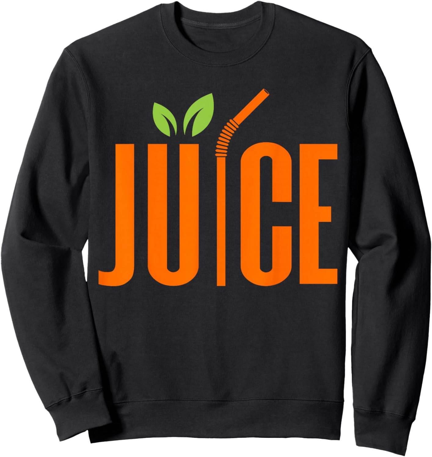 Orange Juice Fruit Summer Drink Sweatshirt - Sweatshirt | Black