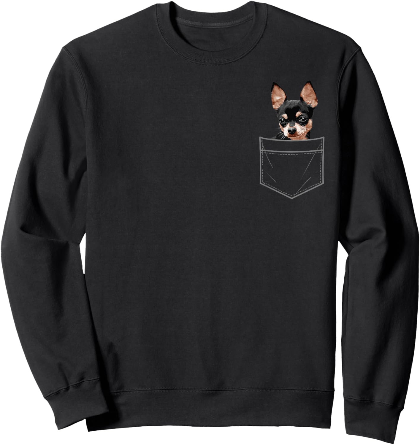 Cool Chihuahua Design Women Kids Dog Chihuahua Lover Sweatshirt - Sweatshirt | Black