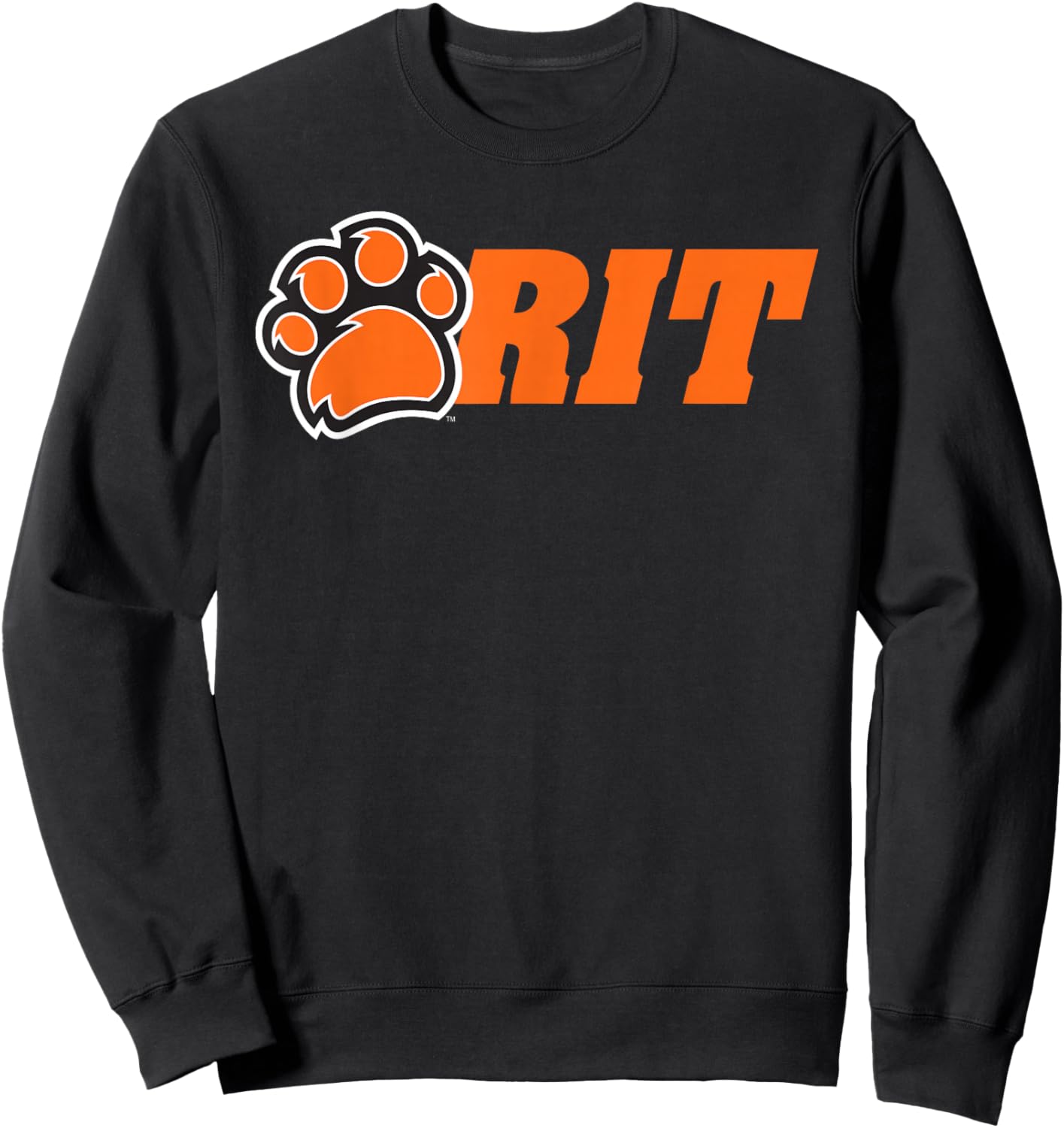 Rochester Institute of Technology -- Steve State RIT Paw Logo Sweatshirt - Sweatshirt | Black