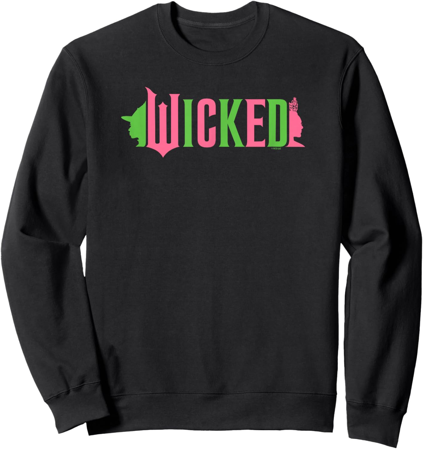 Wicked Pink & Green Sweatshirt - Sweatshirt | Black