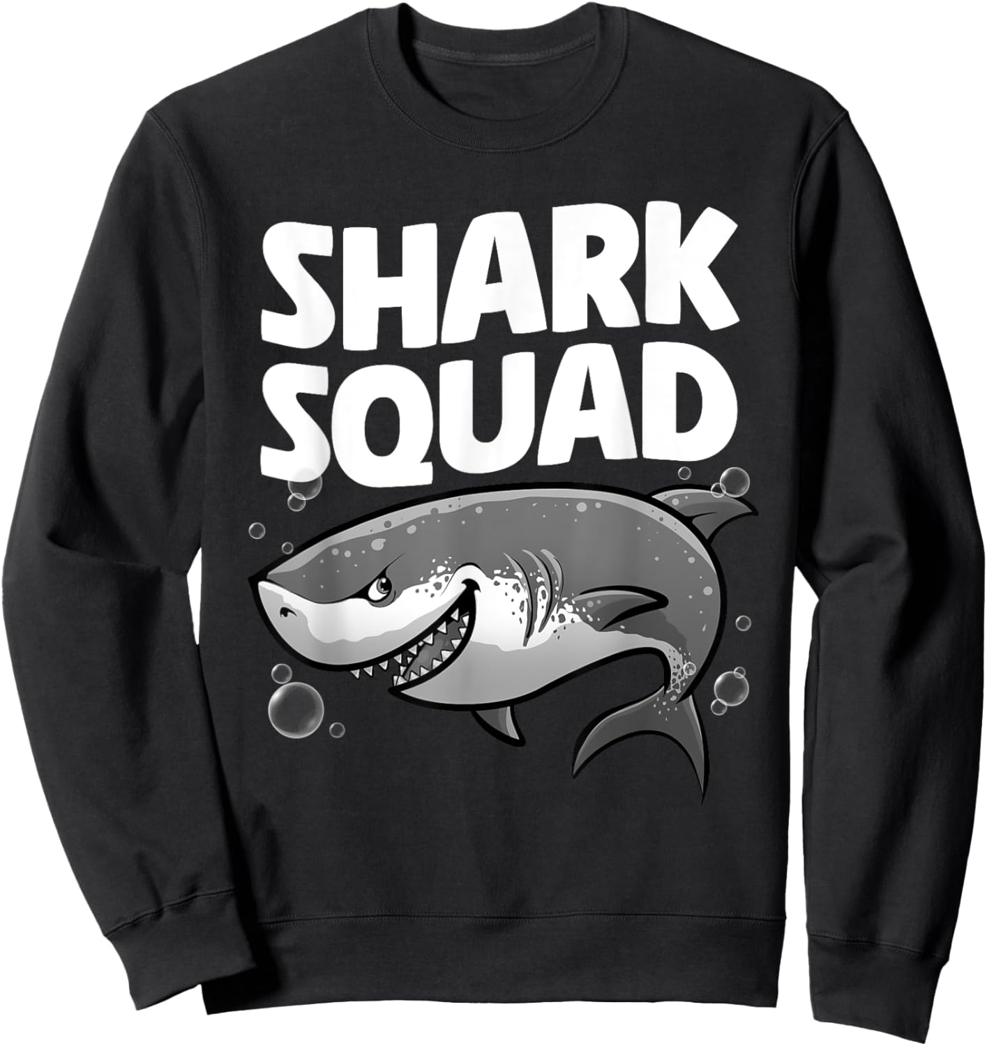 Best Shark Art For Boys Girls Kids Shark Related Shark Lover Sweatshirt - Sweatshirt | Black