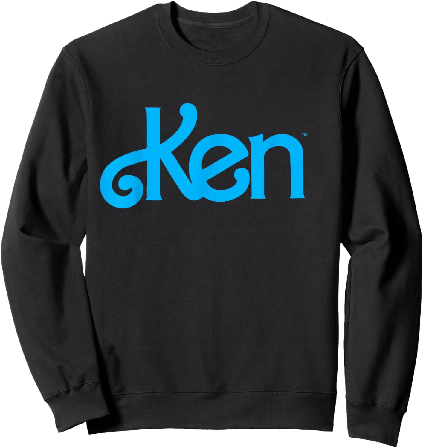 Barbie Ken 1980's Logo , Men's Classic Fit Black Small Sweatshirt - Sweatshirt | Black