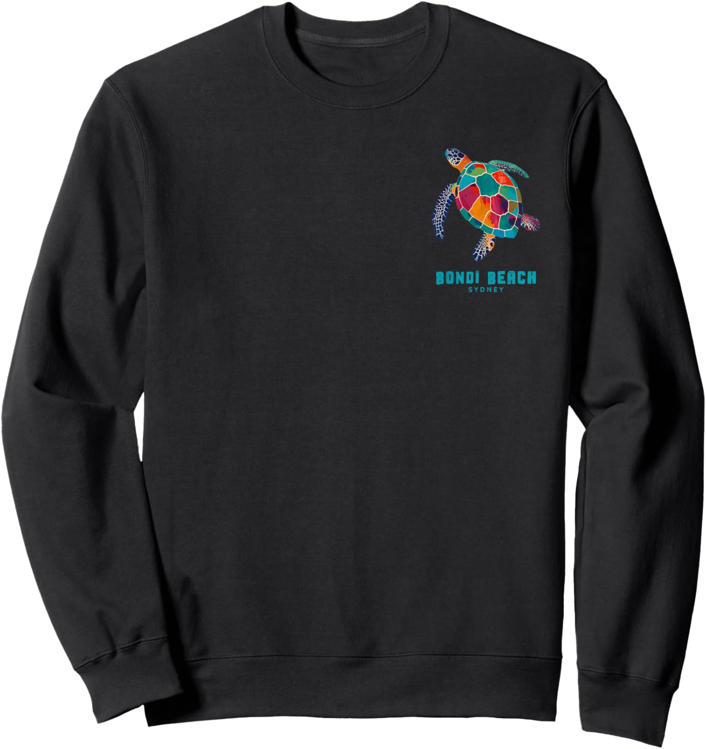 Bondi Beach Sydney Australia Sea Turtle Ocean Vintage Sweatshirt - Sweatshirt | Black