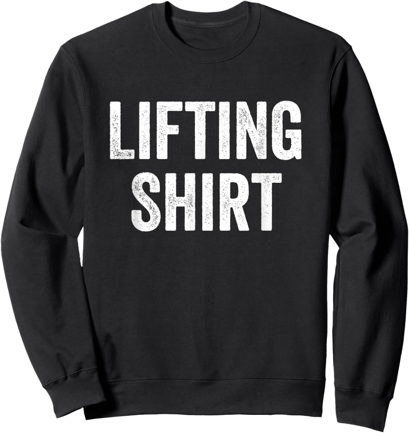 Gym Fitness Bodybuilding Lifting Sweatshirt - Sweatshirt | Black