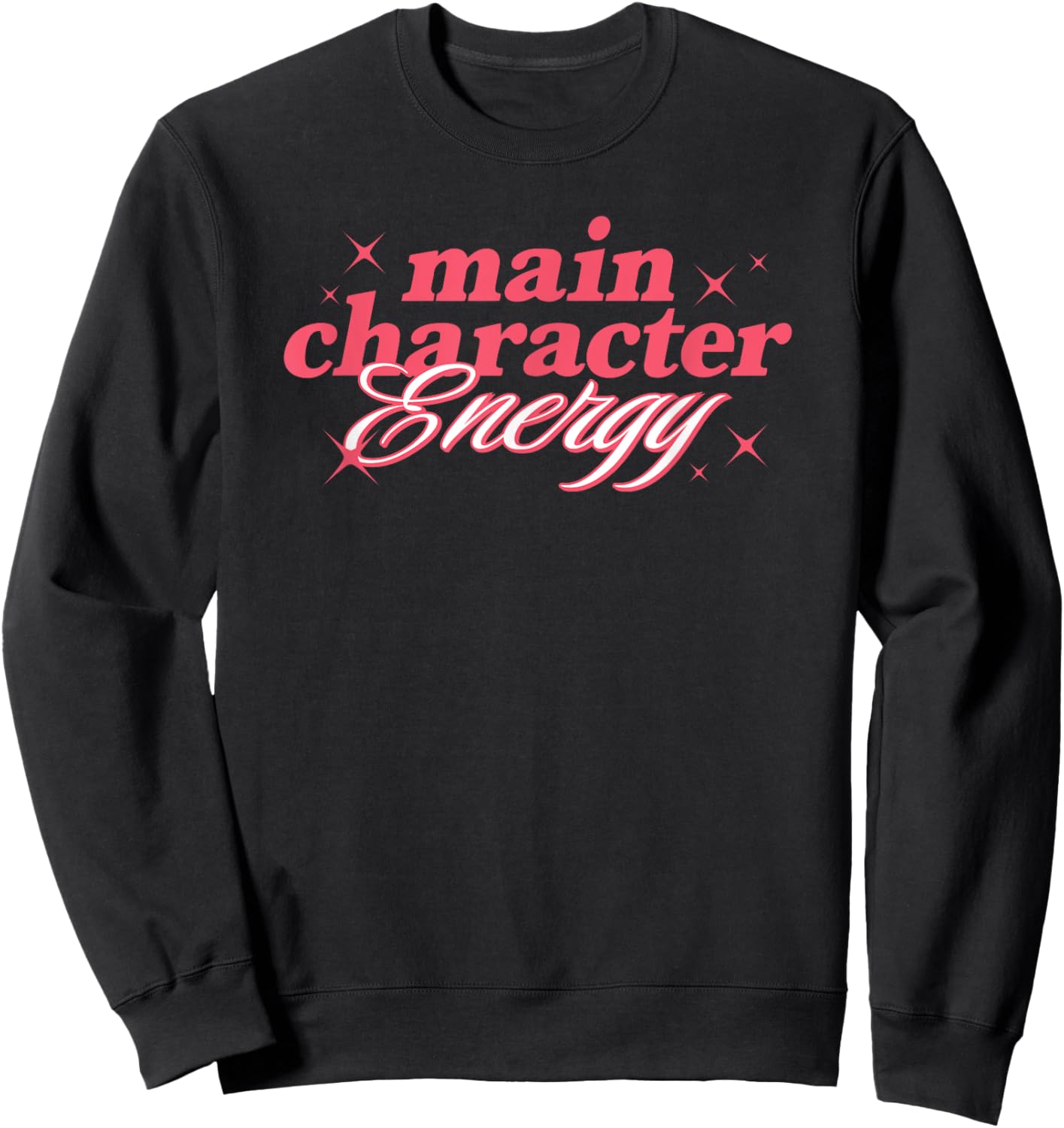 Main Character Energy Classic Halloween Graphic Sweatshirt - Sweatshirt | Black