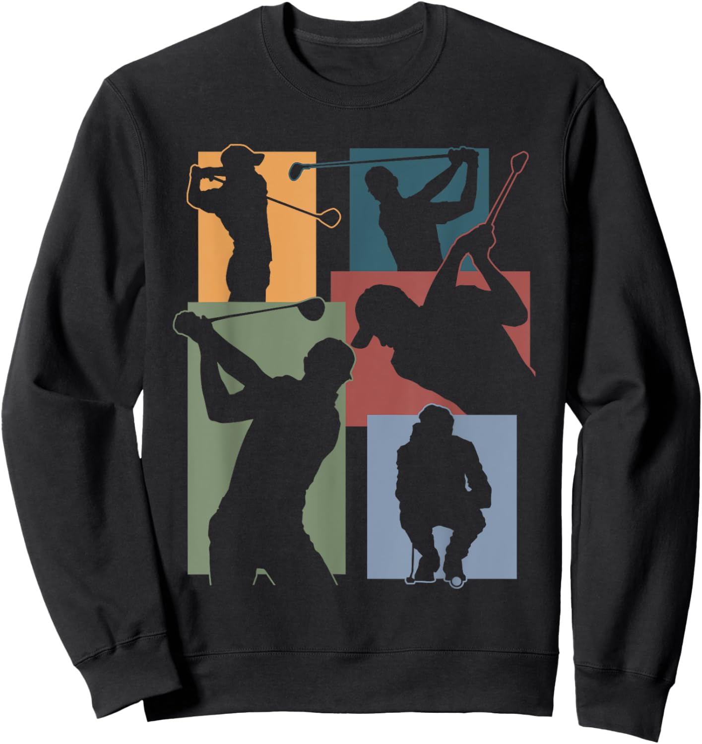 Funny Golf Player Cool Golfer Golfing Game Enthusiast Outfit Sweatshirt - Sweatshirt | Black