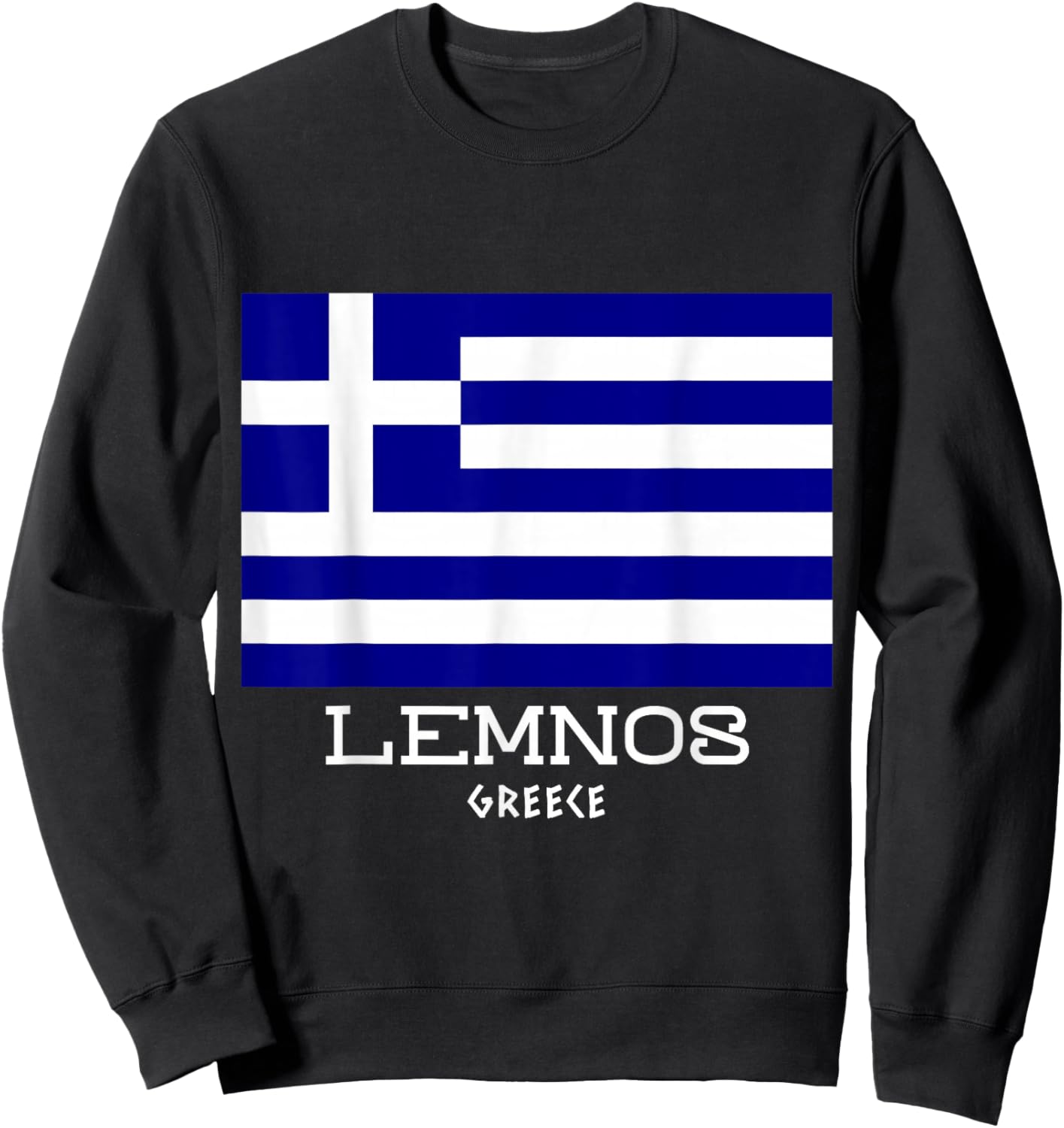 Lemnos Greece Limnos Greek Island Hellas Vacation Souvenir Sweatshirt - Sweatshirt | Black